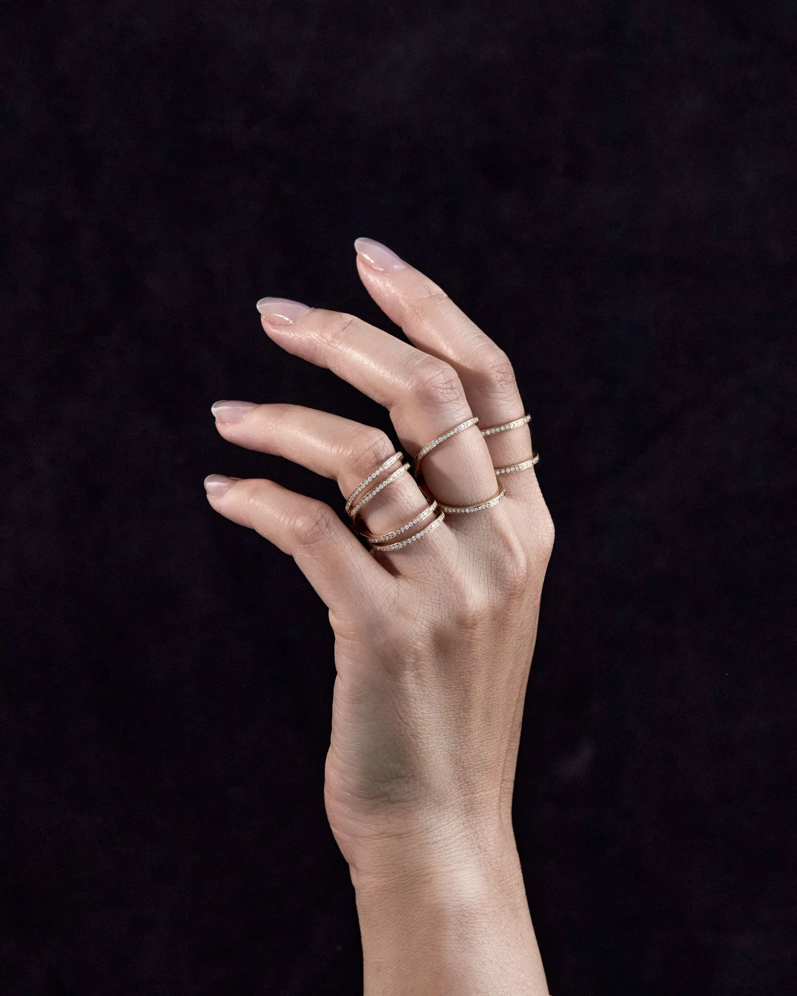 Acute Pavé 13mm Enclose Band sold by Bliss Lau product image thumbnail 4