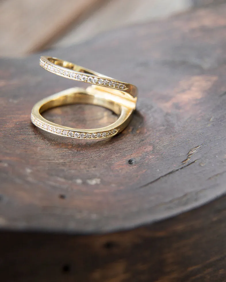 Acute Pavé 13mm Enclose Band sold by Bliss Lau product image thumbnail 5