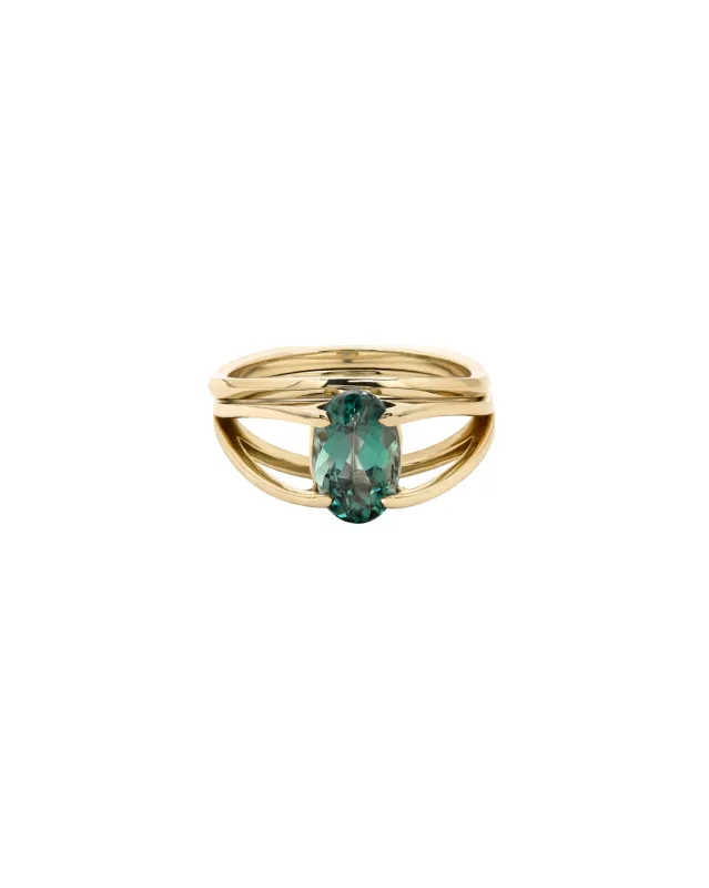 Centered Ring + Centered Band Set sold by Bliss Lau