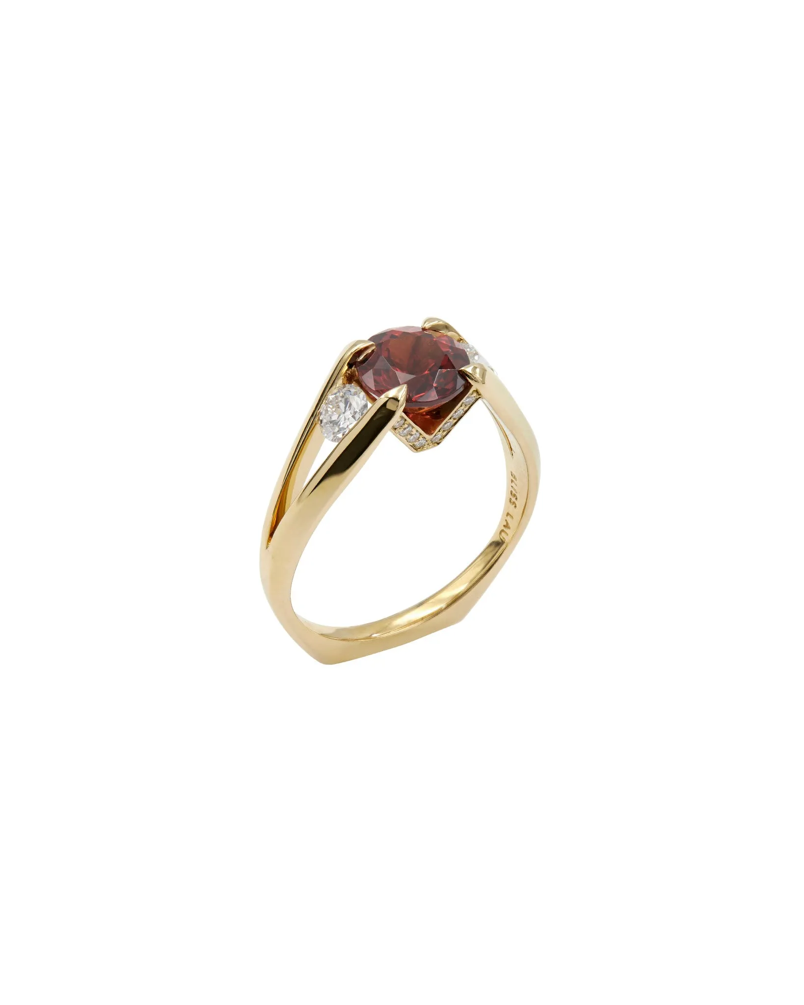 Futurist Three Stone Ring sold by Bliss Lau product image thumbnail 2