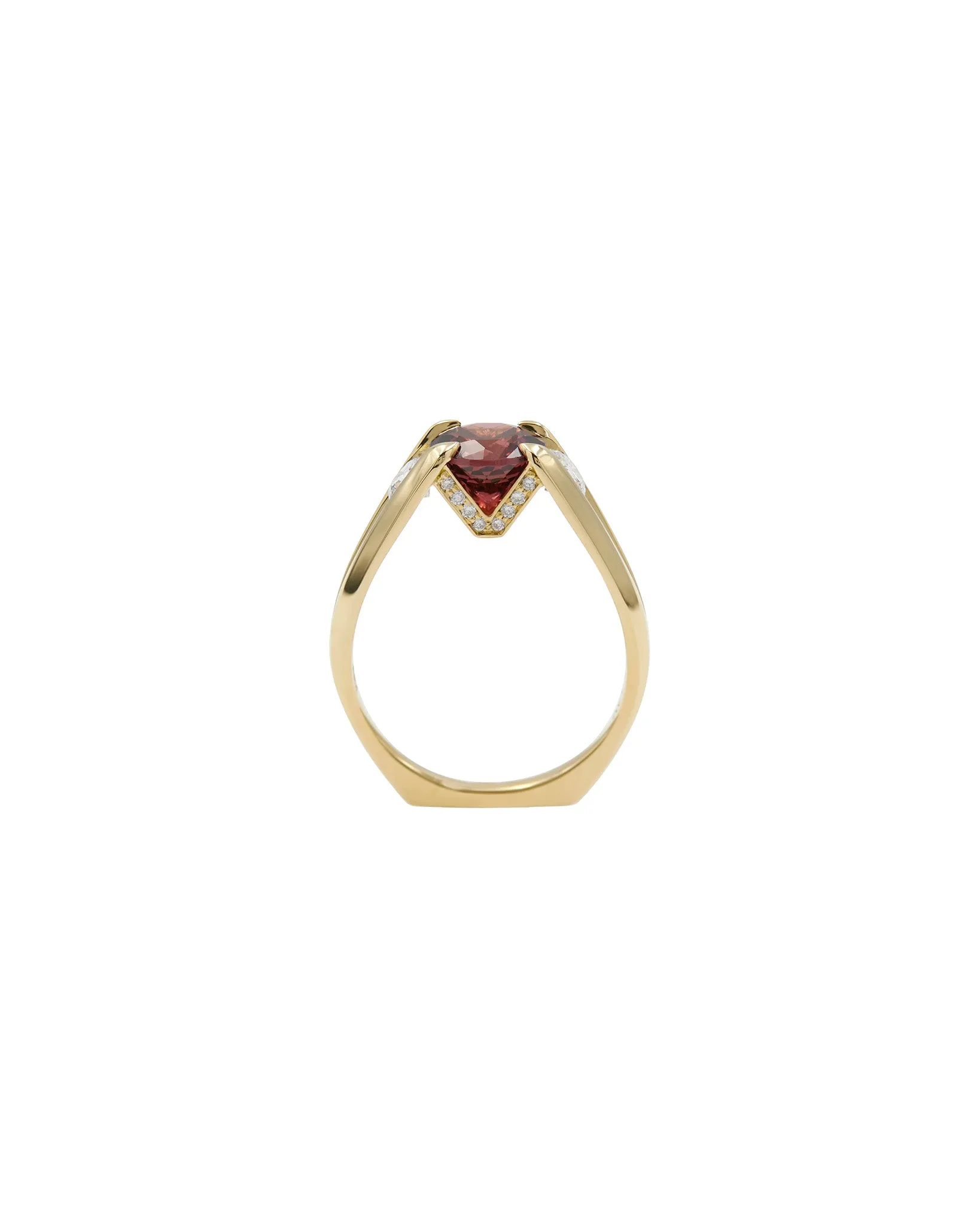 Futurist Three Stone Ring sold by Bliss Lau product image thumbnail 3
