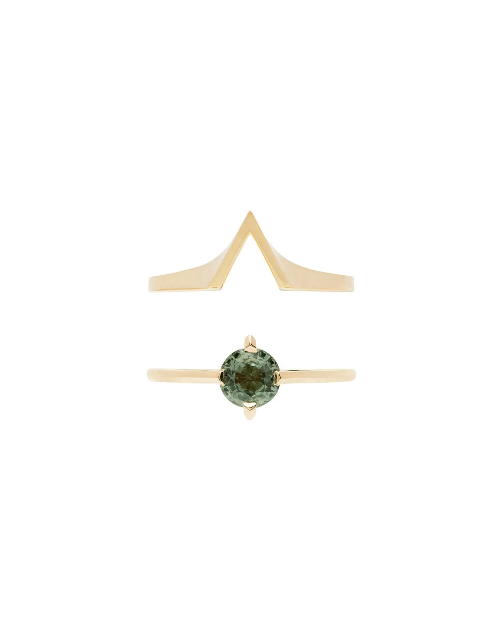 Minimalist Arc + Spire Ring Set sold by Bliss Lau product image thumbnail 2