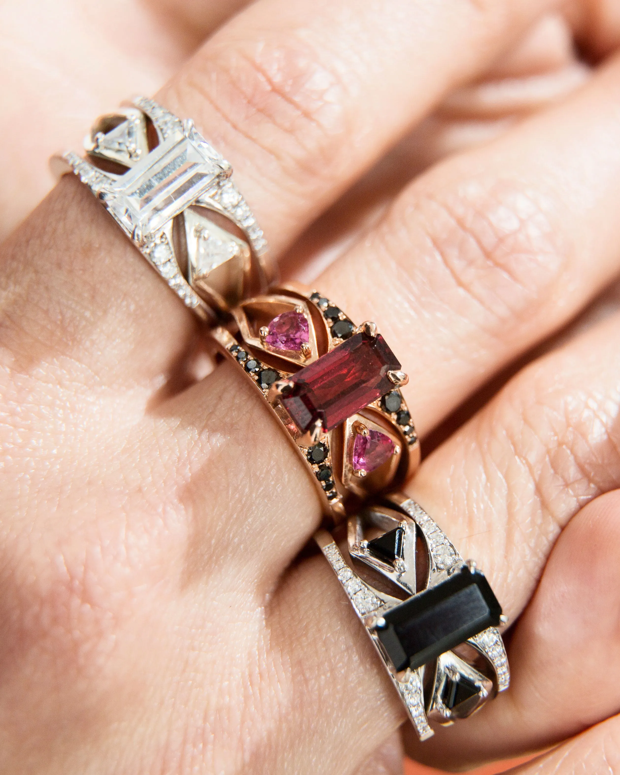 Mirage + Reflection Ring Set Garnet sold by Bliss Lau product image thumbnail 5