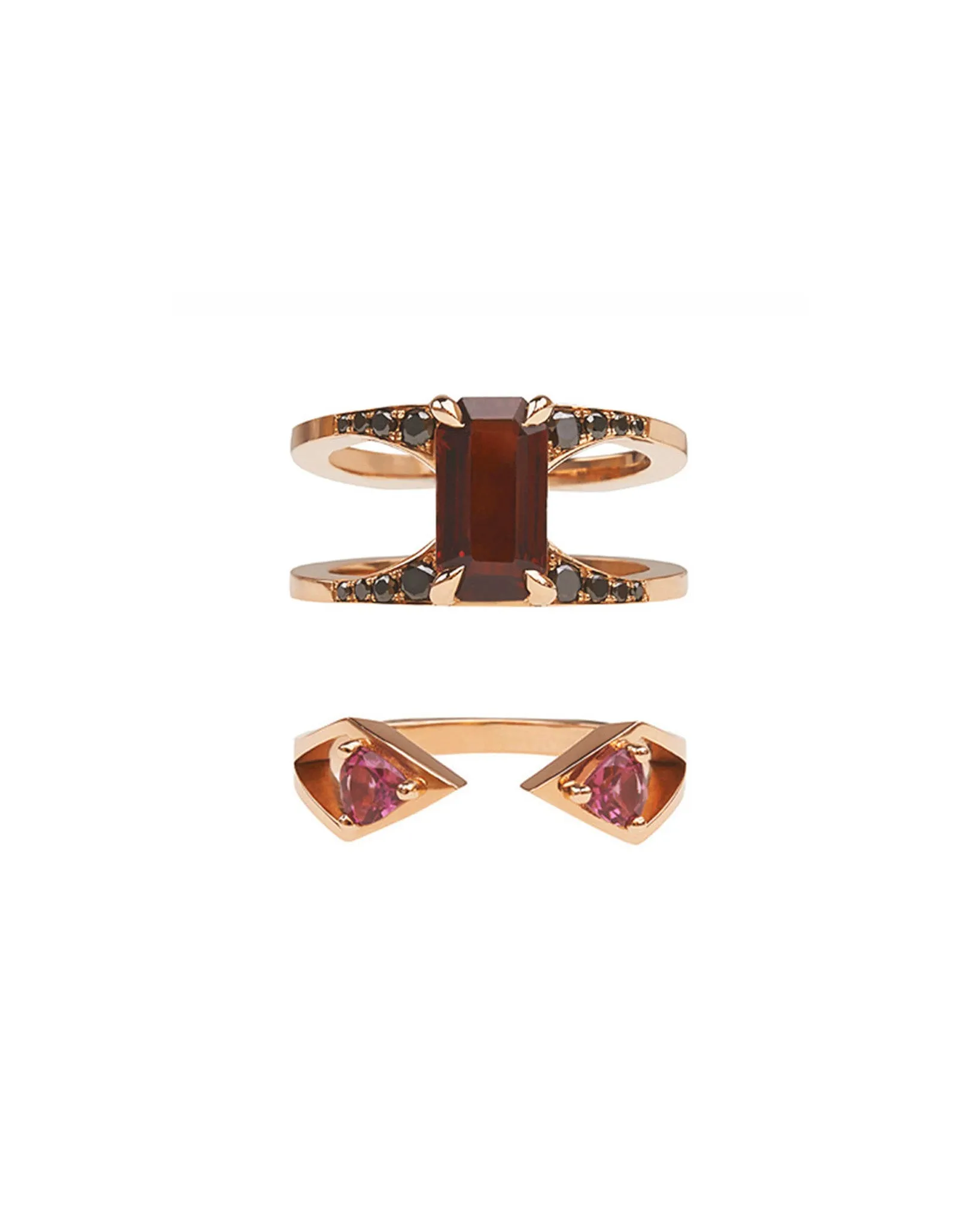 Mirage + Reflection Ring Set Garnet sold by Bliss Lau product image thumbnail 2