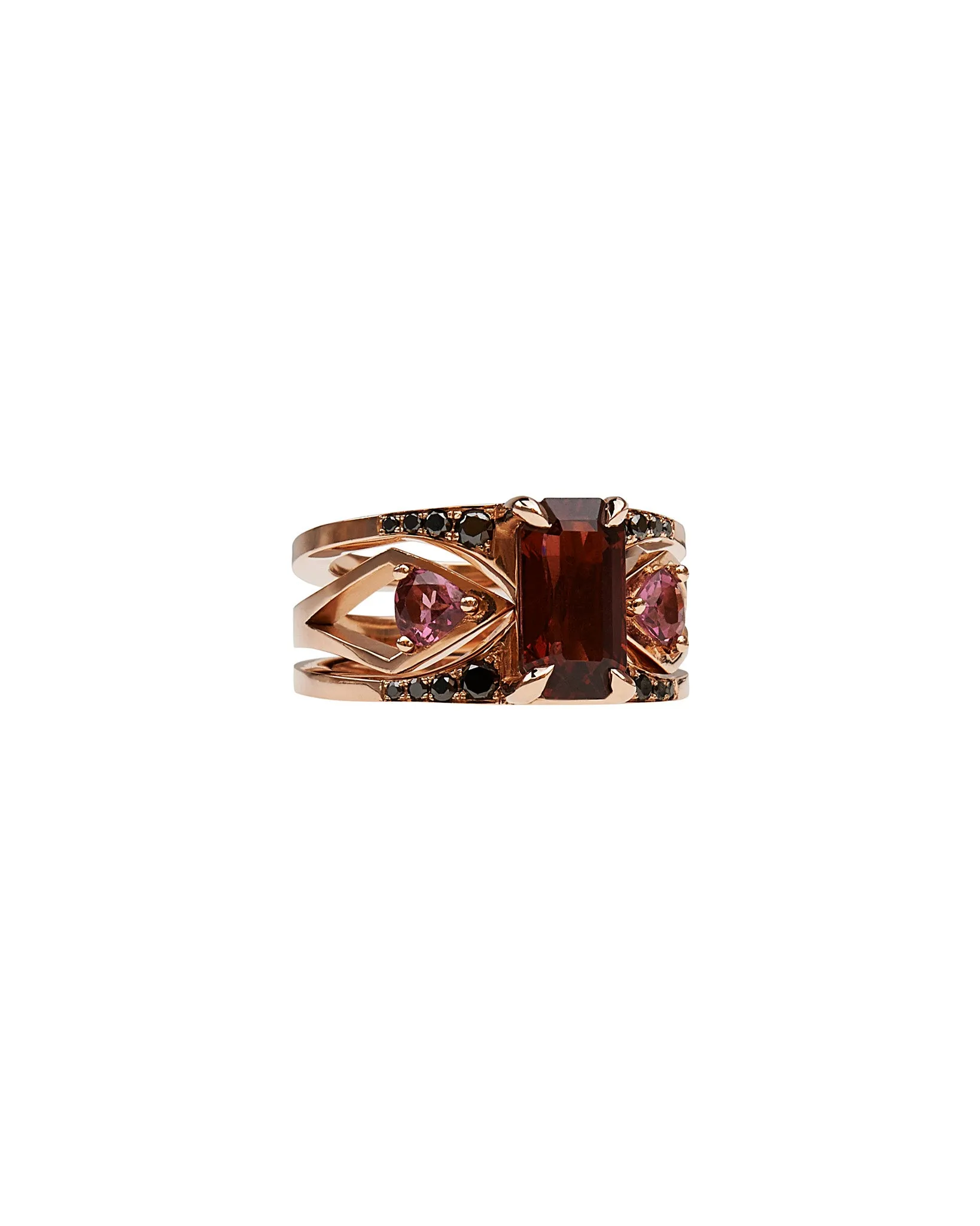 Mirage + Reflection Ring Set Garnet sold by Bliss Lau product image thumbnail 3