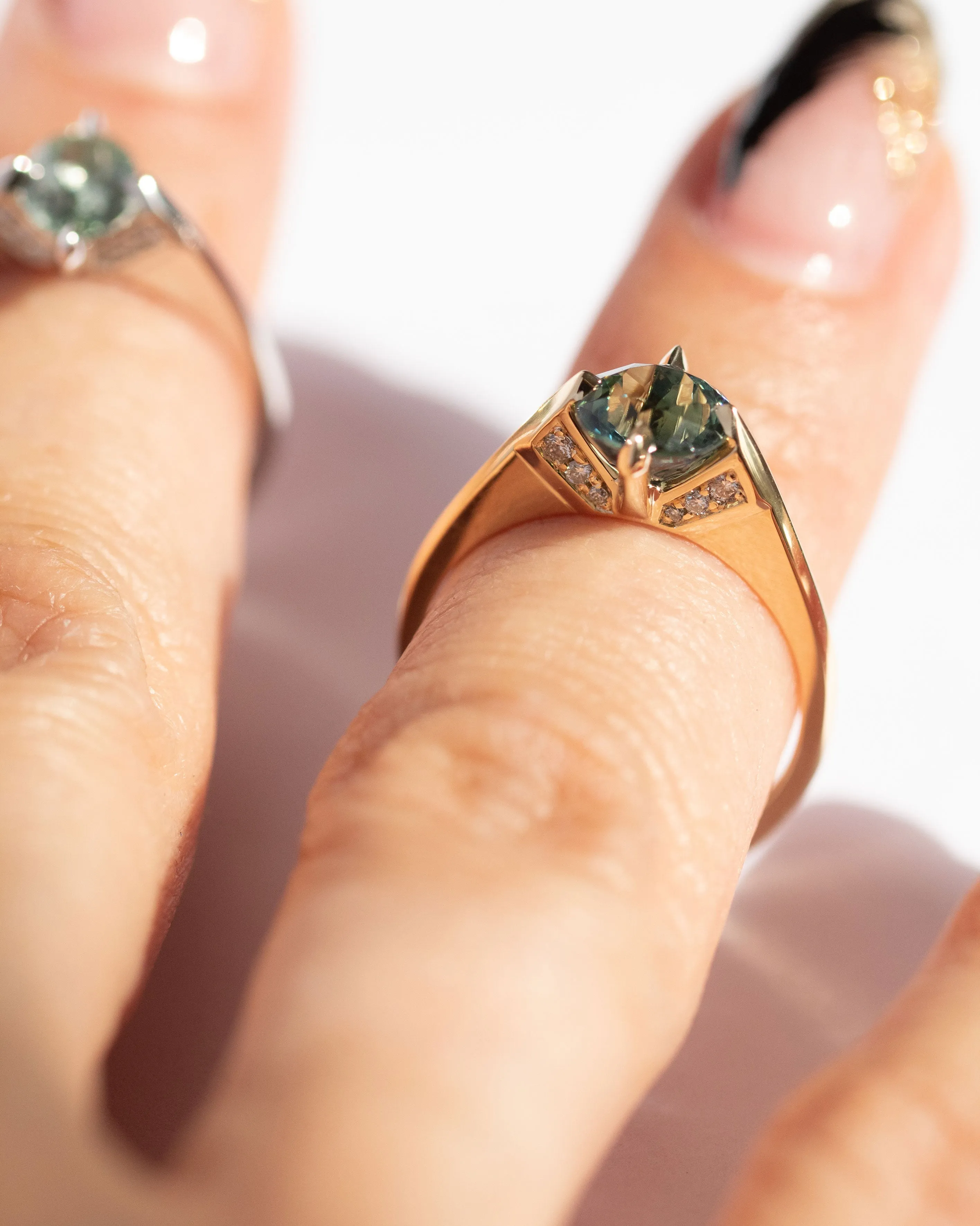 Minimalist Rise Ring Sapphire sold by Bliss Lau product image thumbnail 5