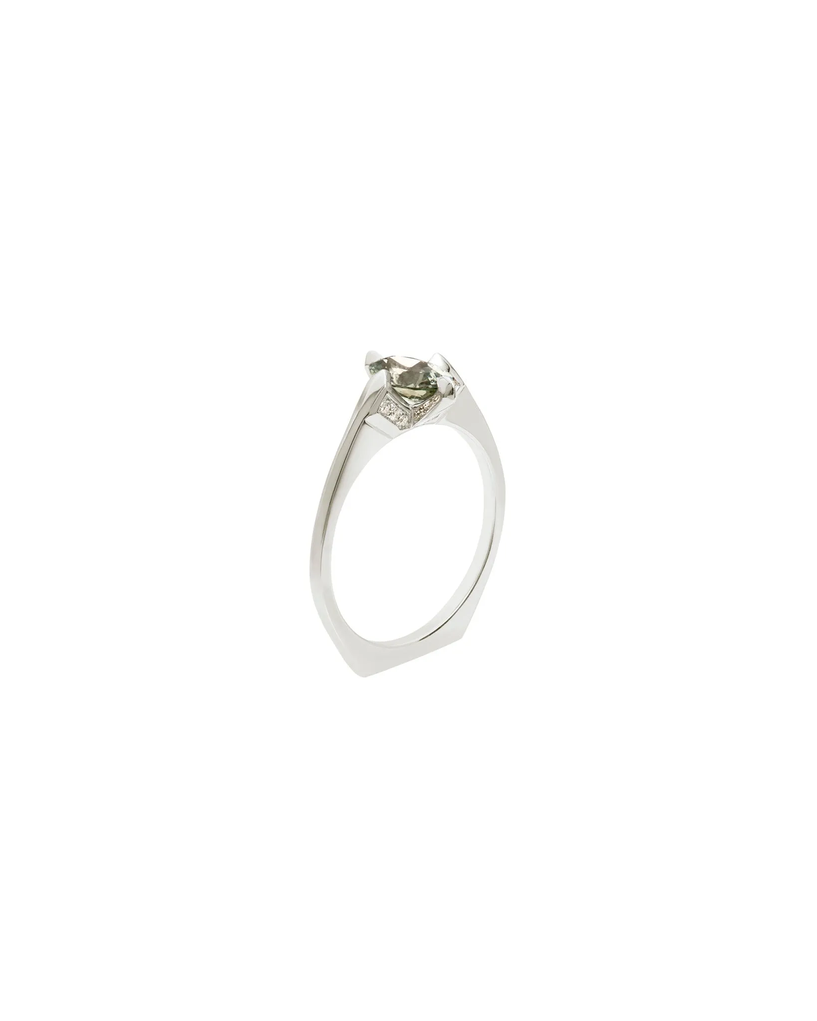 Minimalist Rise Ring Sapphire sold by Bliss Lau product image thumbnail 2