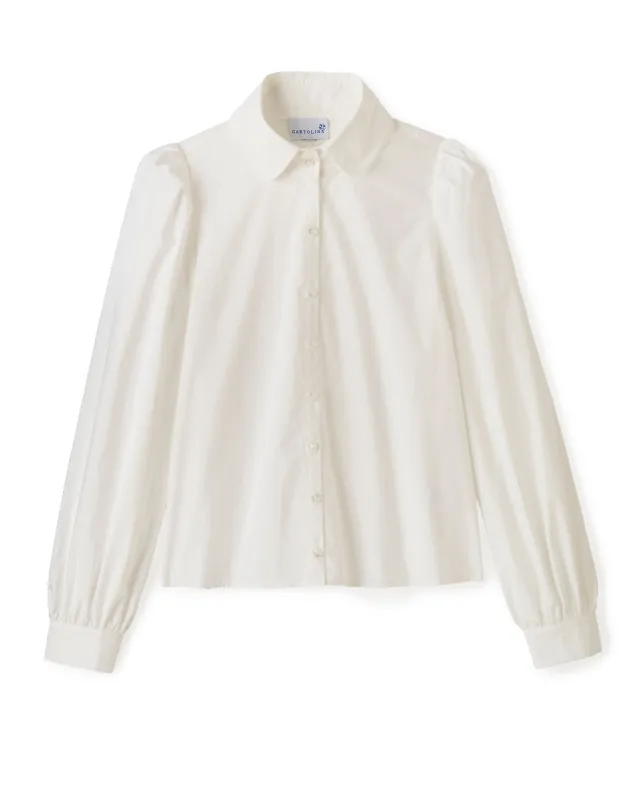 Brooklyn Ls Shirt-Optic White sold by Cartolina