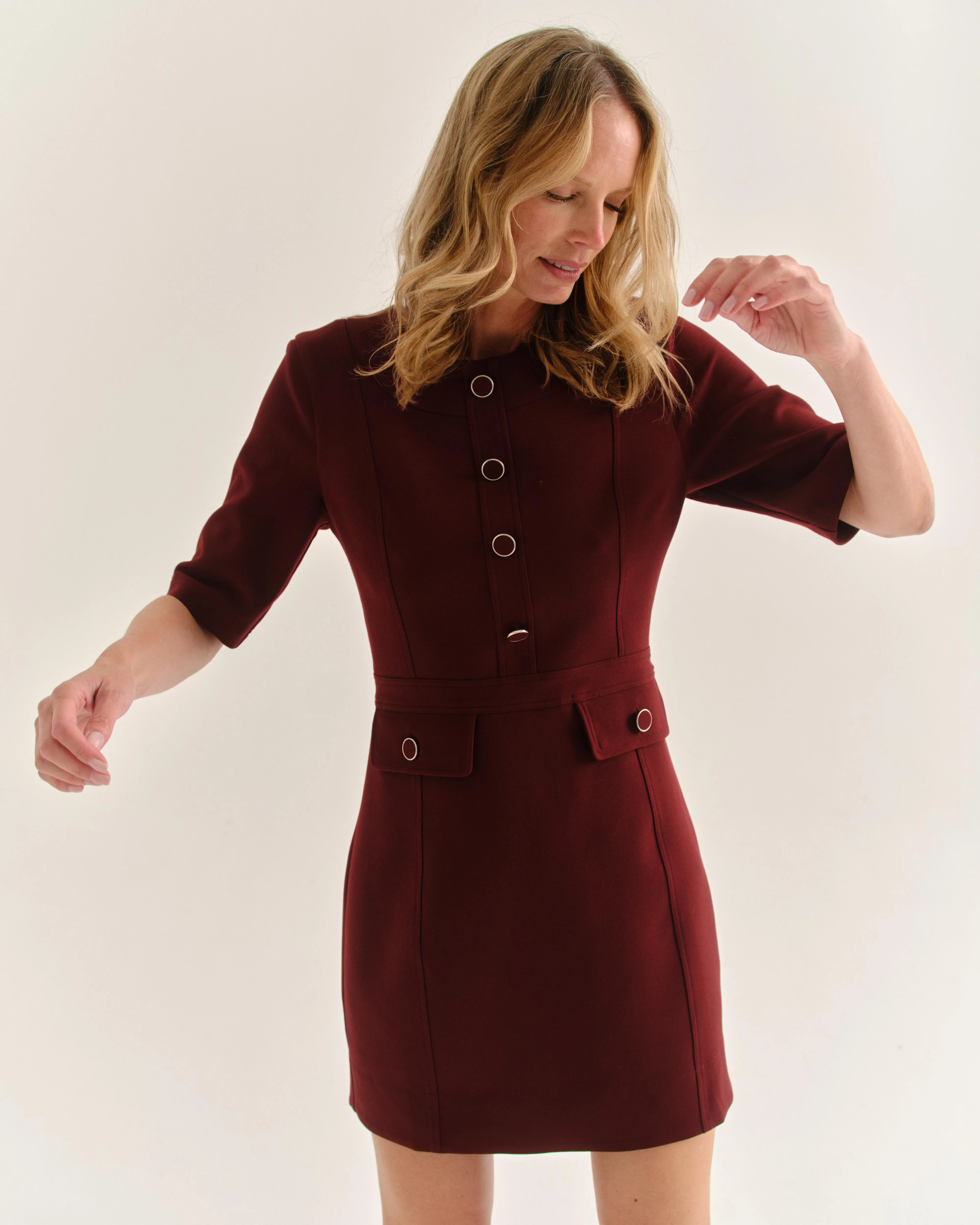 Salem Dress-Wine sold by Cartolina product image thumbnail 2