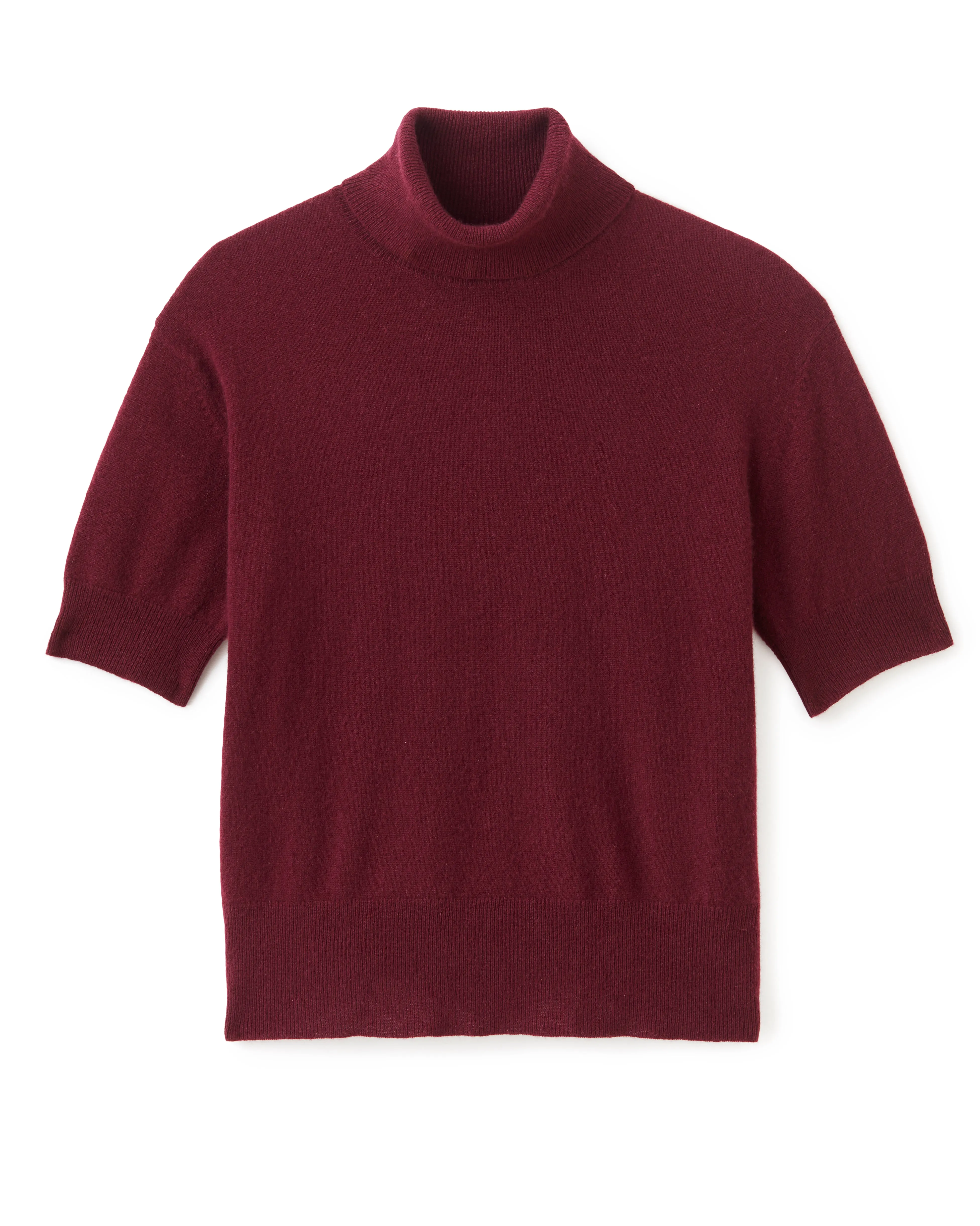 Belle Ss Turtleneck-Wine sold by Cartolina