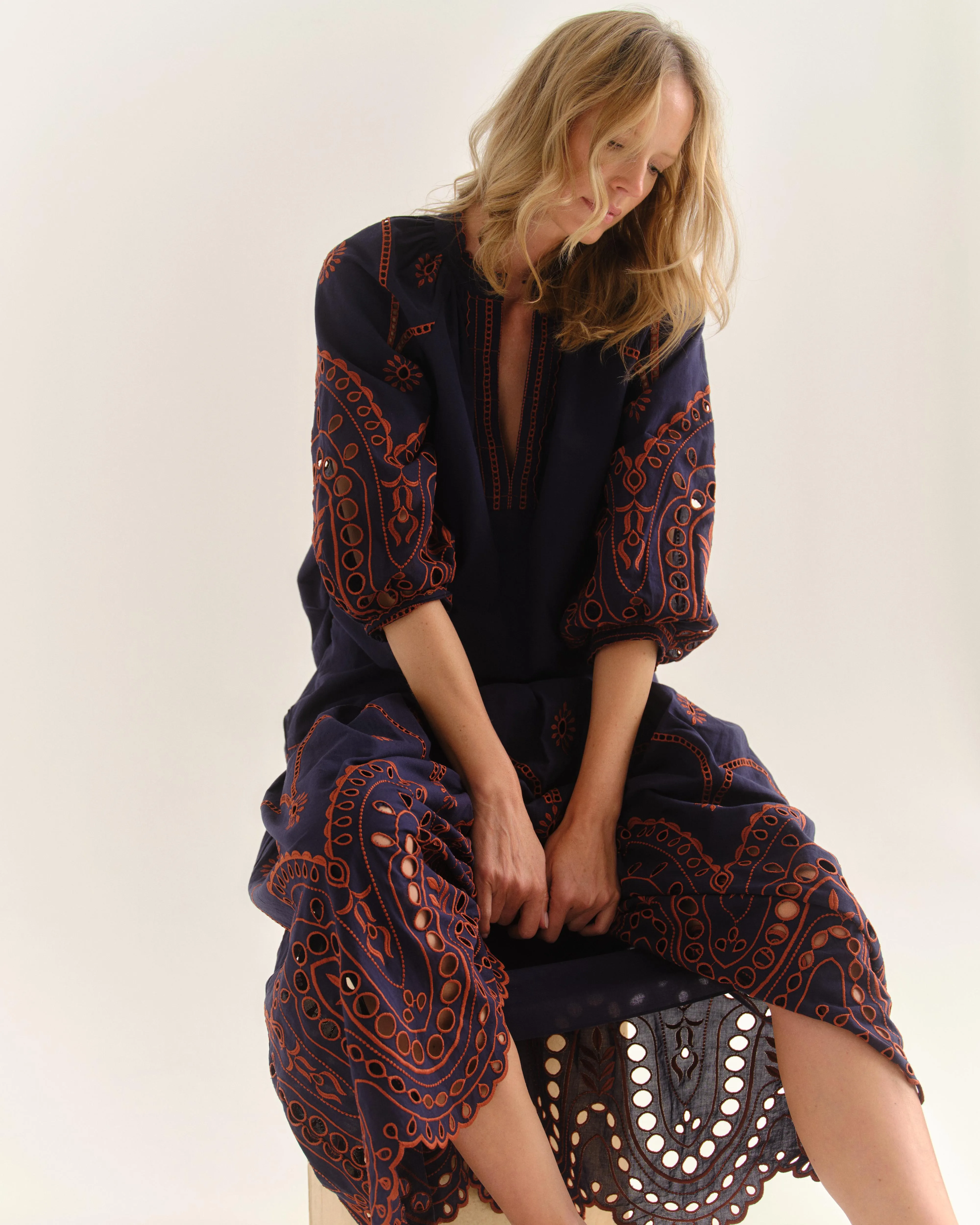 Emma Midi Skirt-Midnight Blue sold by Cartolina product image thumbnail 4