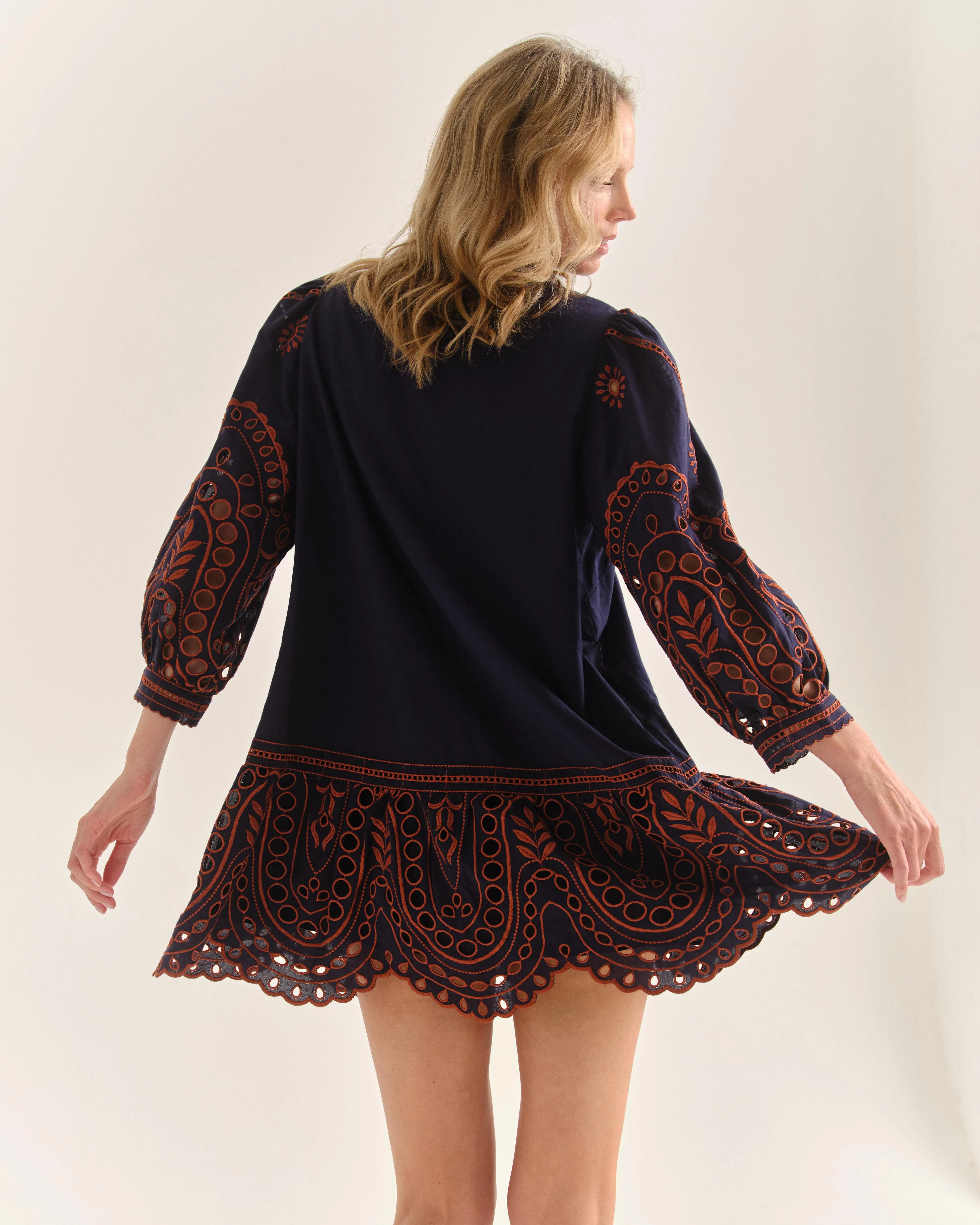 Porter Mini Dress-Midnight Blue sold by Cartolina product image thumbnail 3