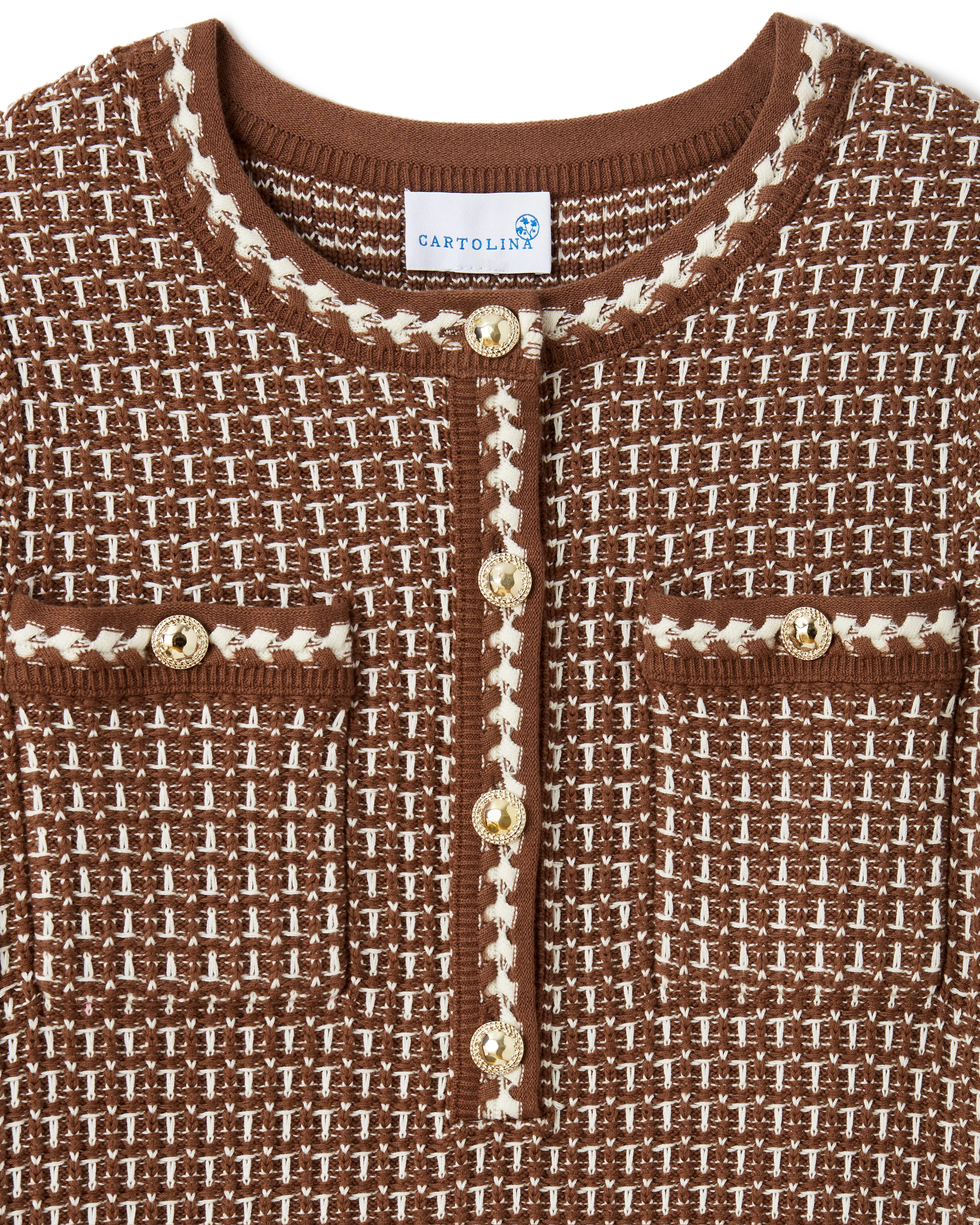 Coco Mini Dress-Espresso sold by Cartolina product image thumbnail 4