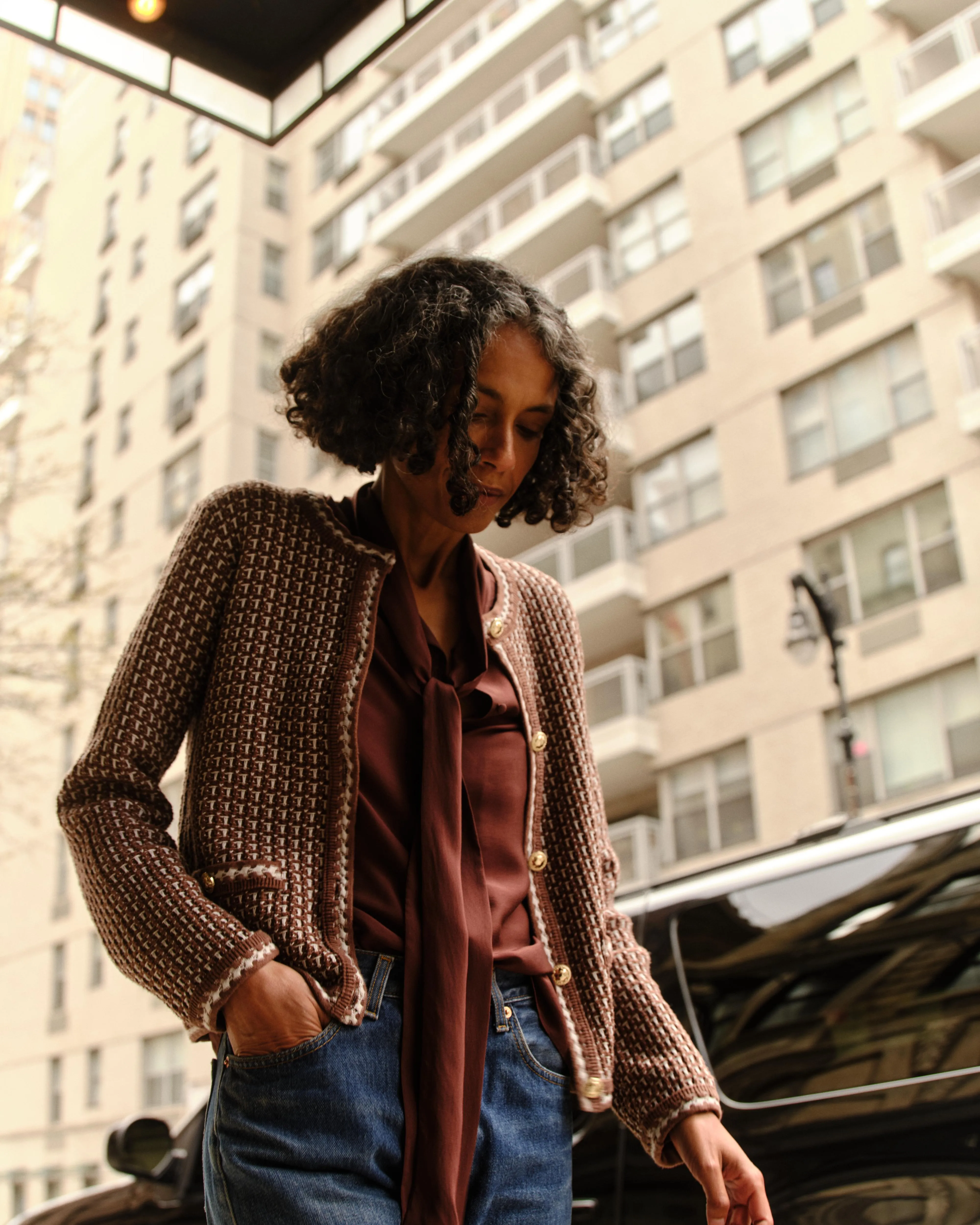 Peggy Long Sleeve Top-Espresso sold by Cartolina product image thumbnail 3