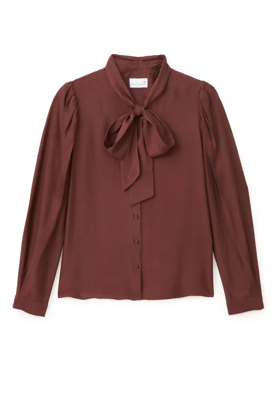 Peggy Long Sleeve Top-Espresso made by Cartolina