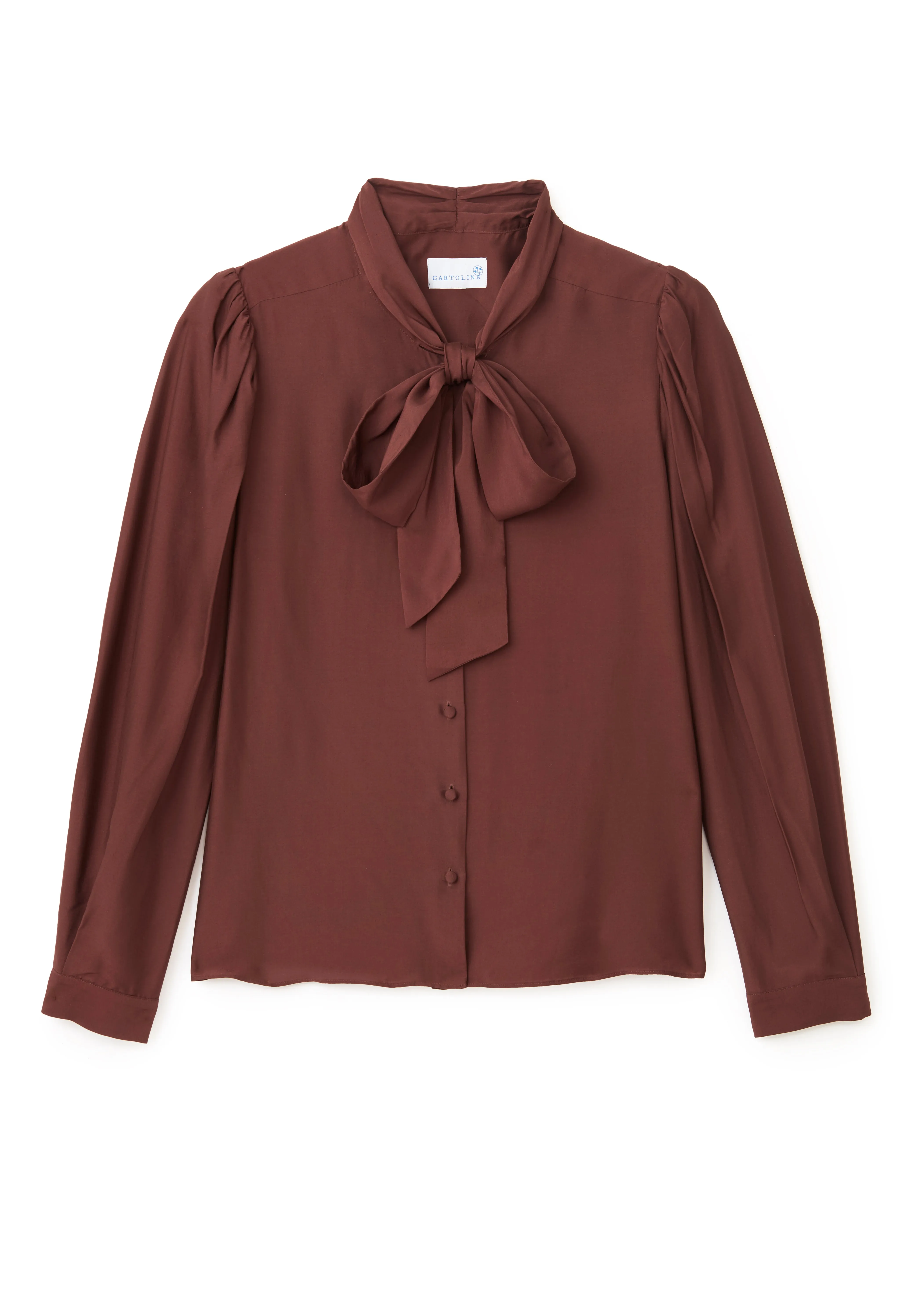 Peggy Long Sleeve Top-Espresso sold by Cartolina