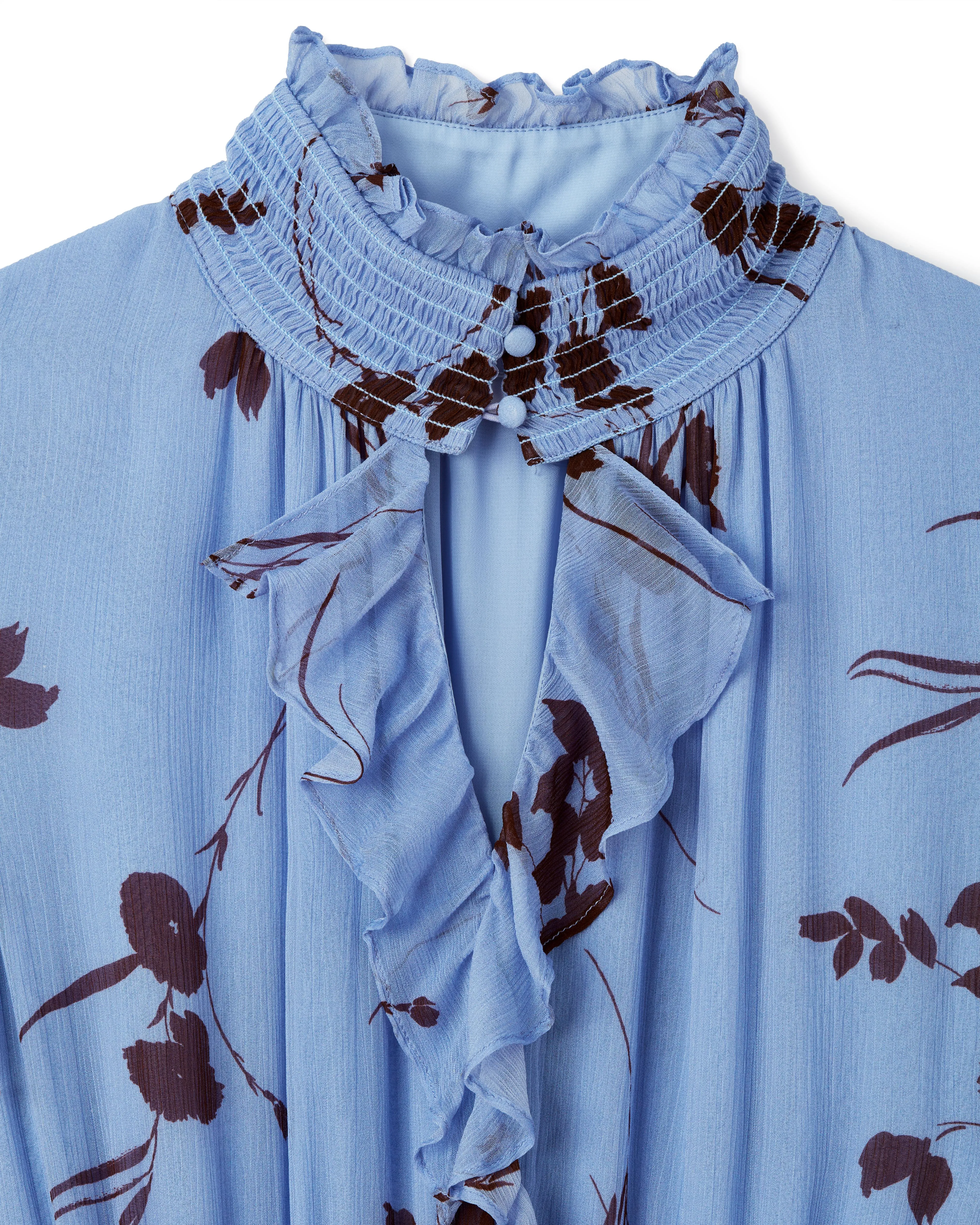 Lorelei Dress-Upstate Floral In Blue Mist sold by Cartolina product image thumbnail 4