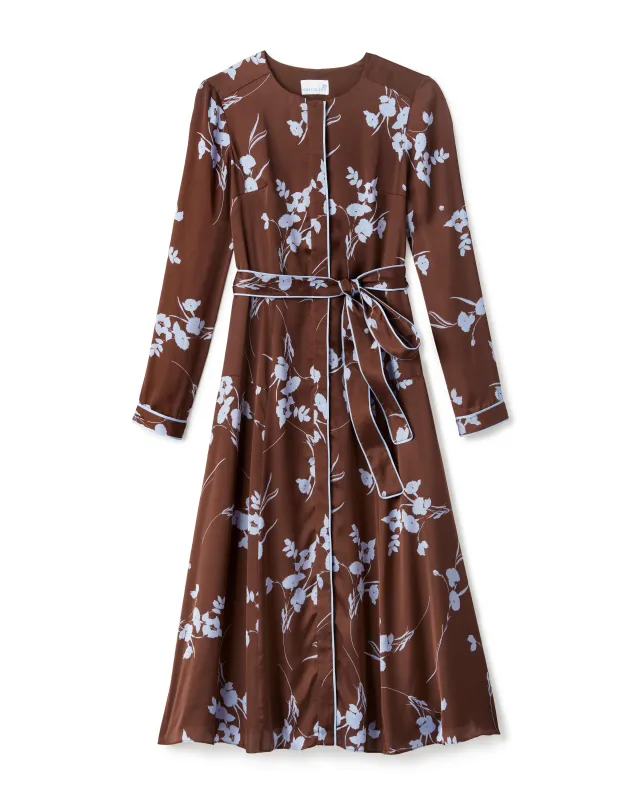 Helene Midi Dress-Upstate Floral Espresso sold by Cartolina