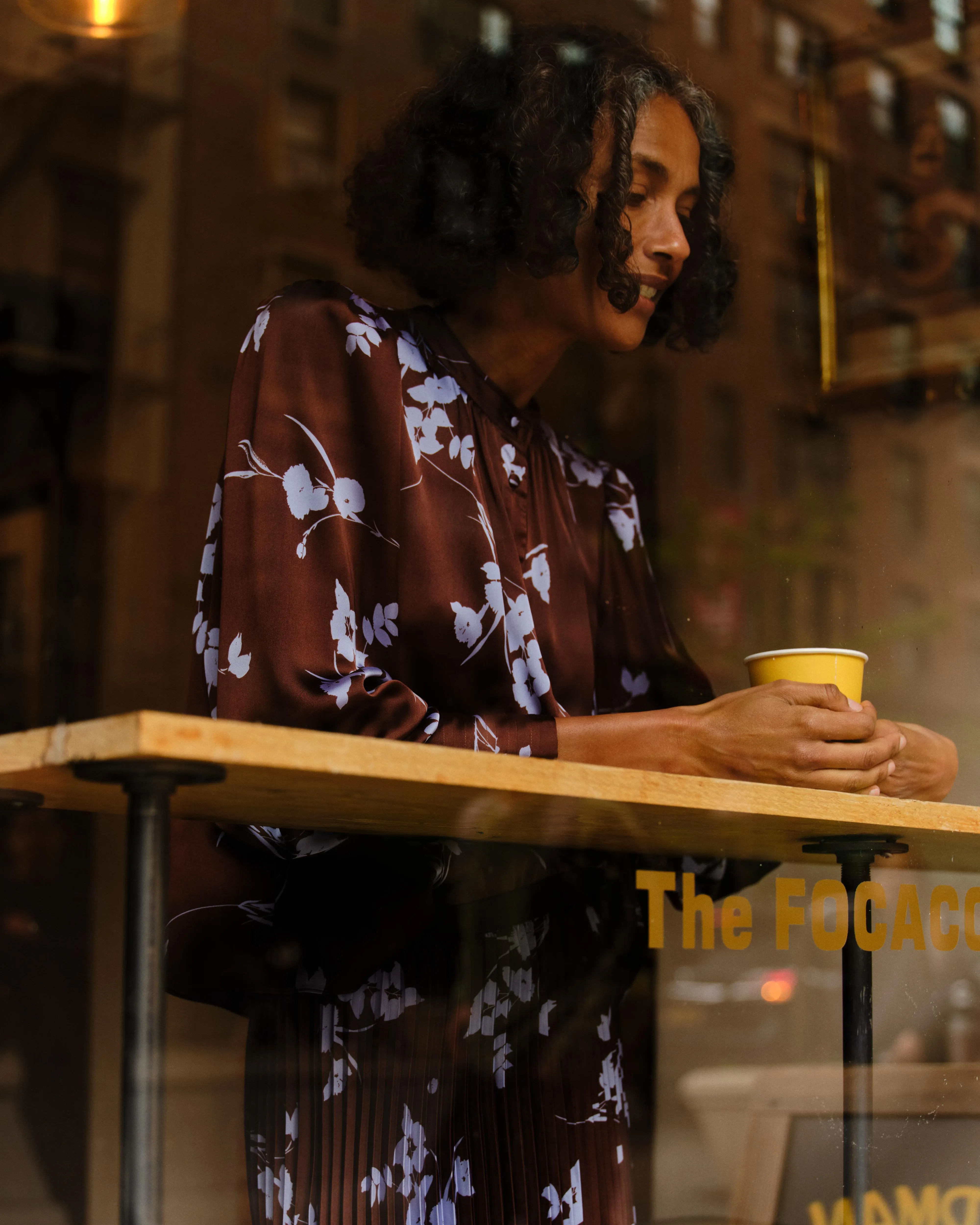 Victoria Long Sleeve Top-Upstate Floral Espresso sold by Cartolina product image thumbnail 4