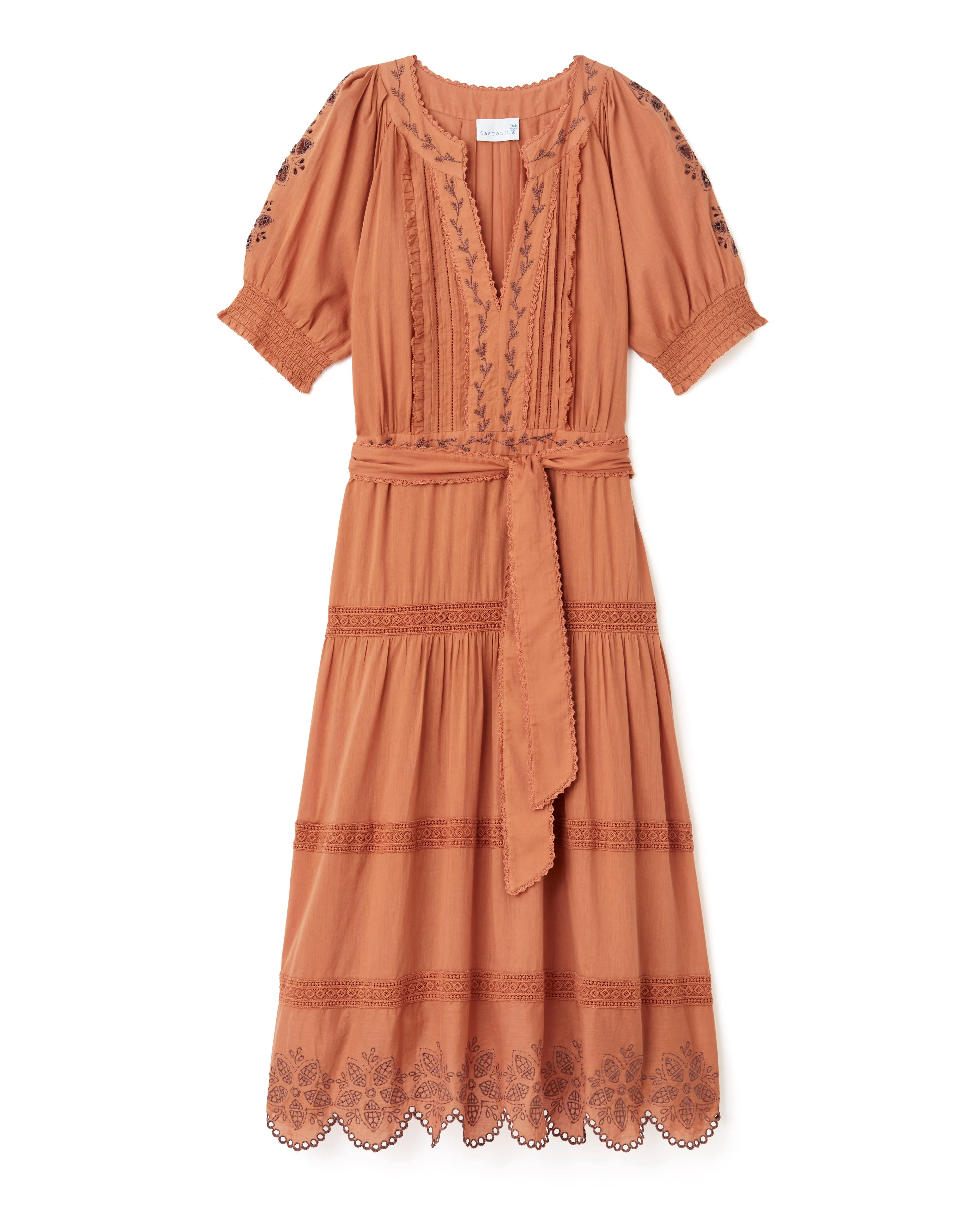 Lisette Dress-Clay sold by Cartolina