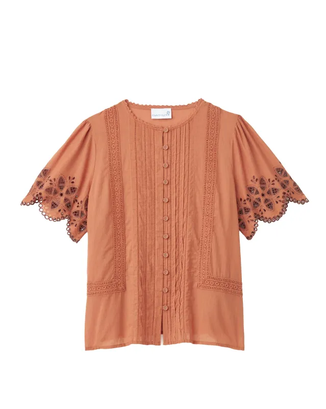 Nora Top-Clay sold by Cartolina