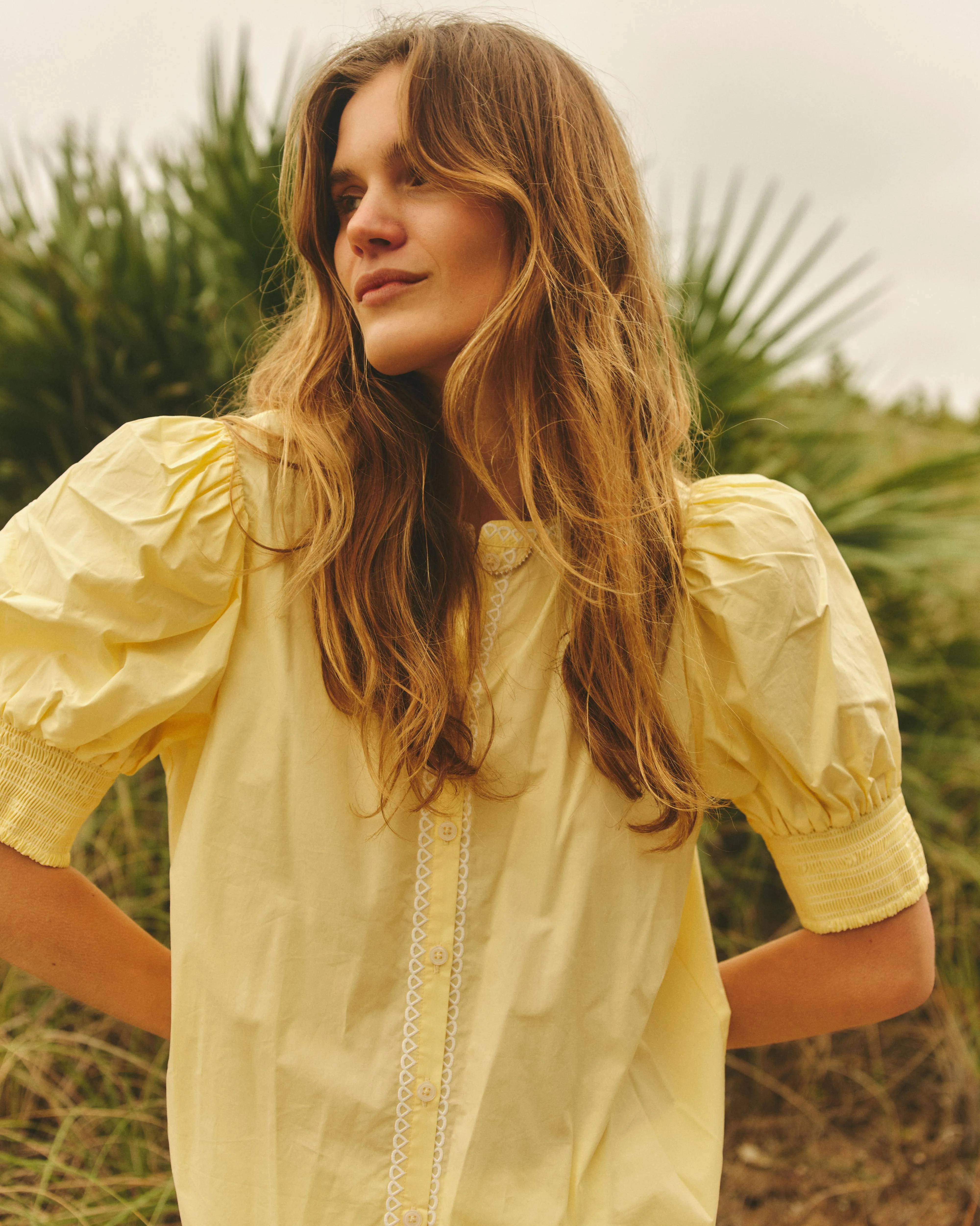 Milli Puff Sleeve Top-Pale Lemon sold by Cartolina product image thumbnail 2