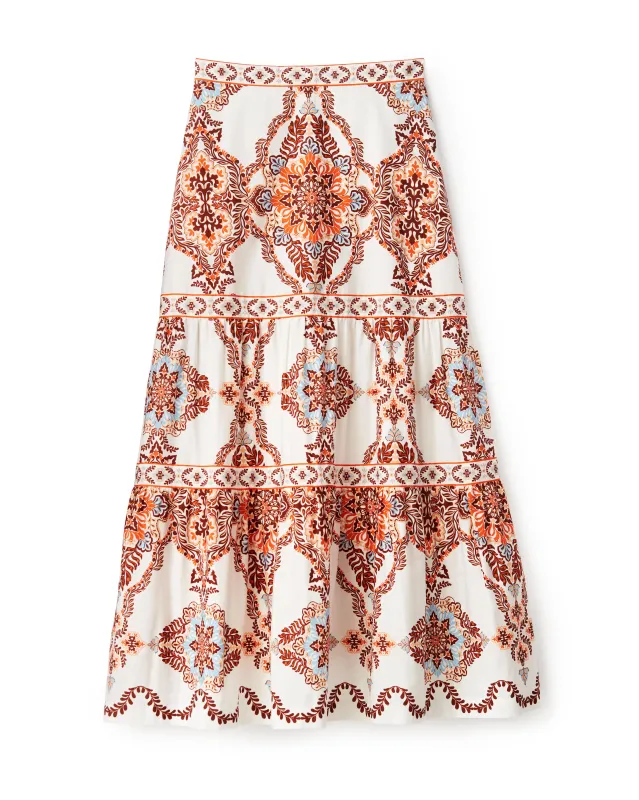 Lydia Midi Skirt-Soleil made by Cartolina