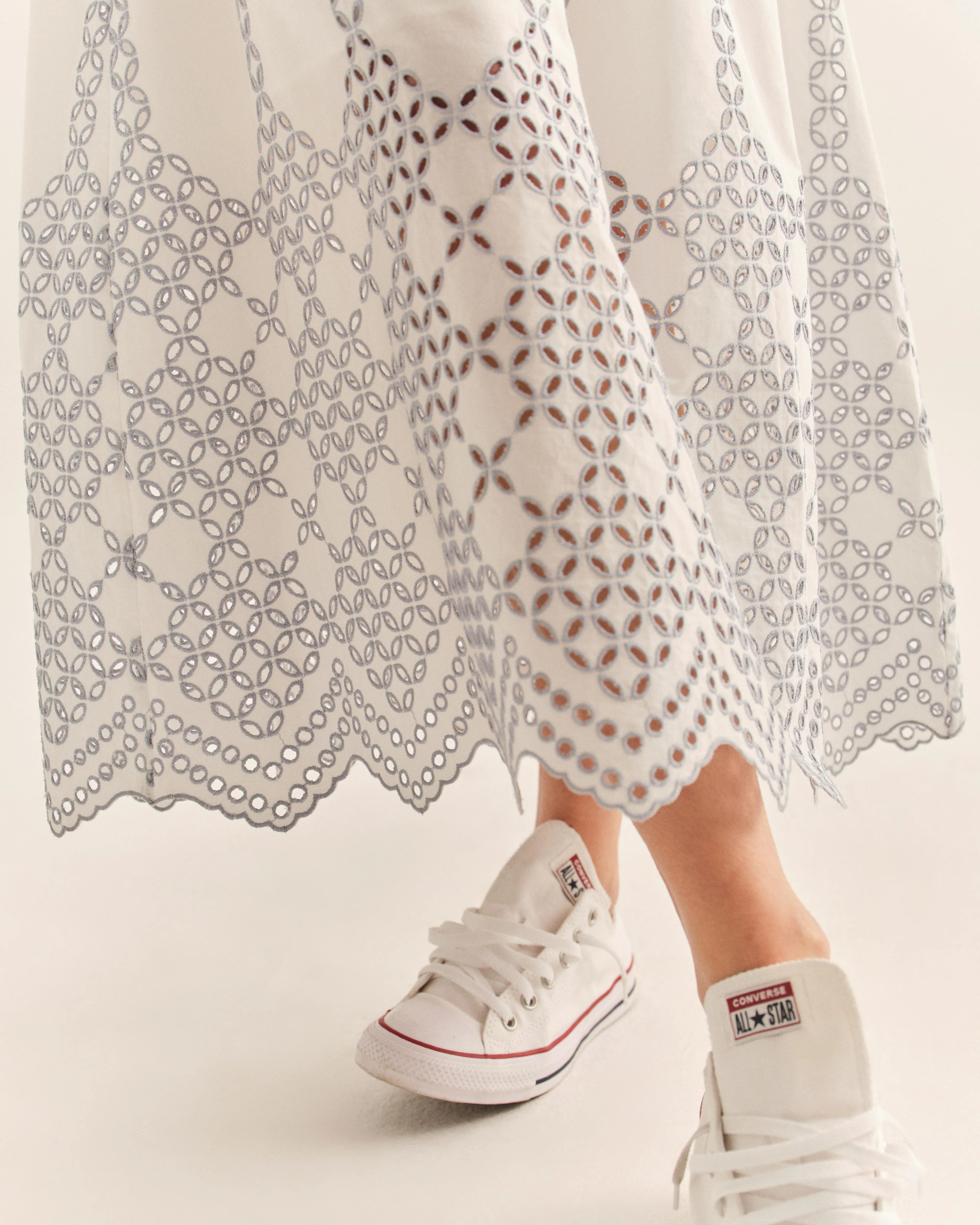 Celine Midi Skirt-Optic White sold by Cartolina product image thumbnail 4