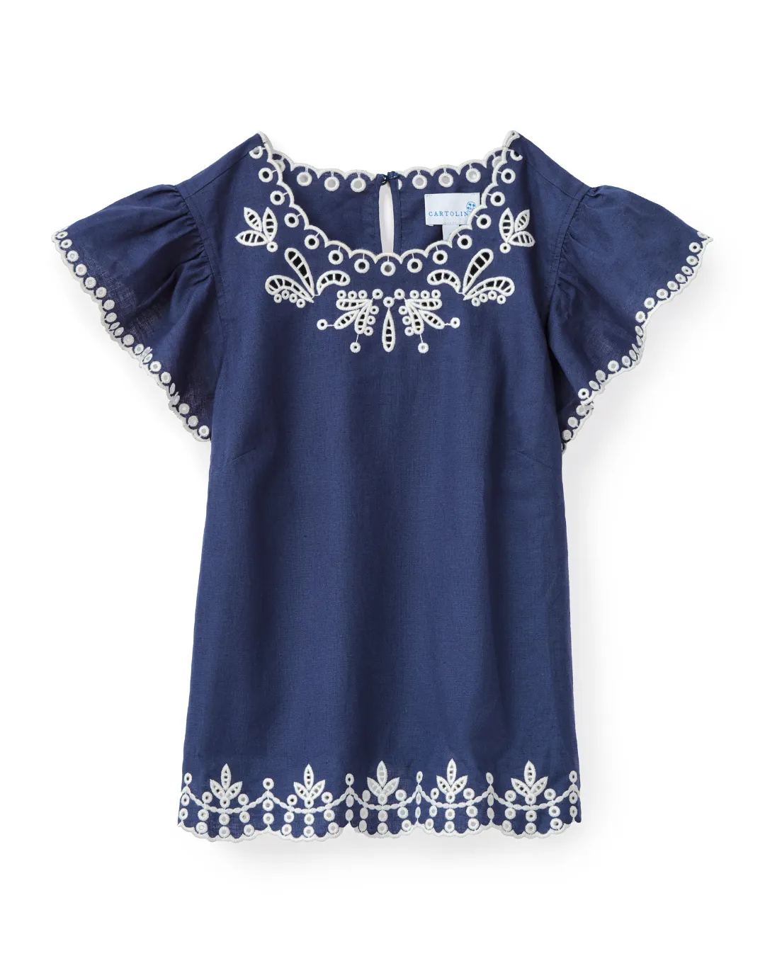 Cora Top-Indigo sold by Cartolina