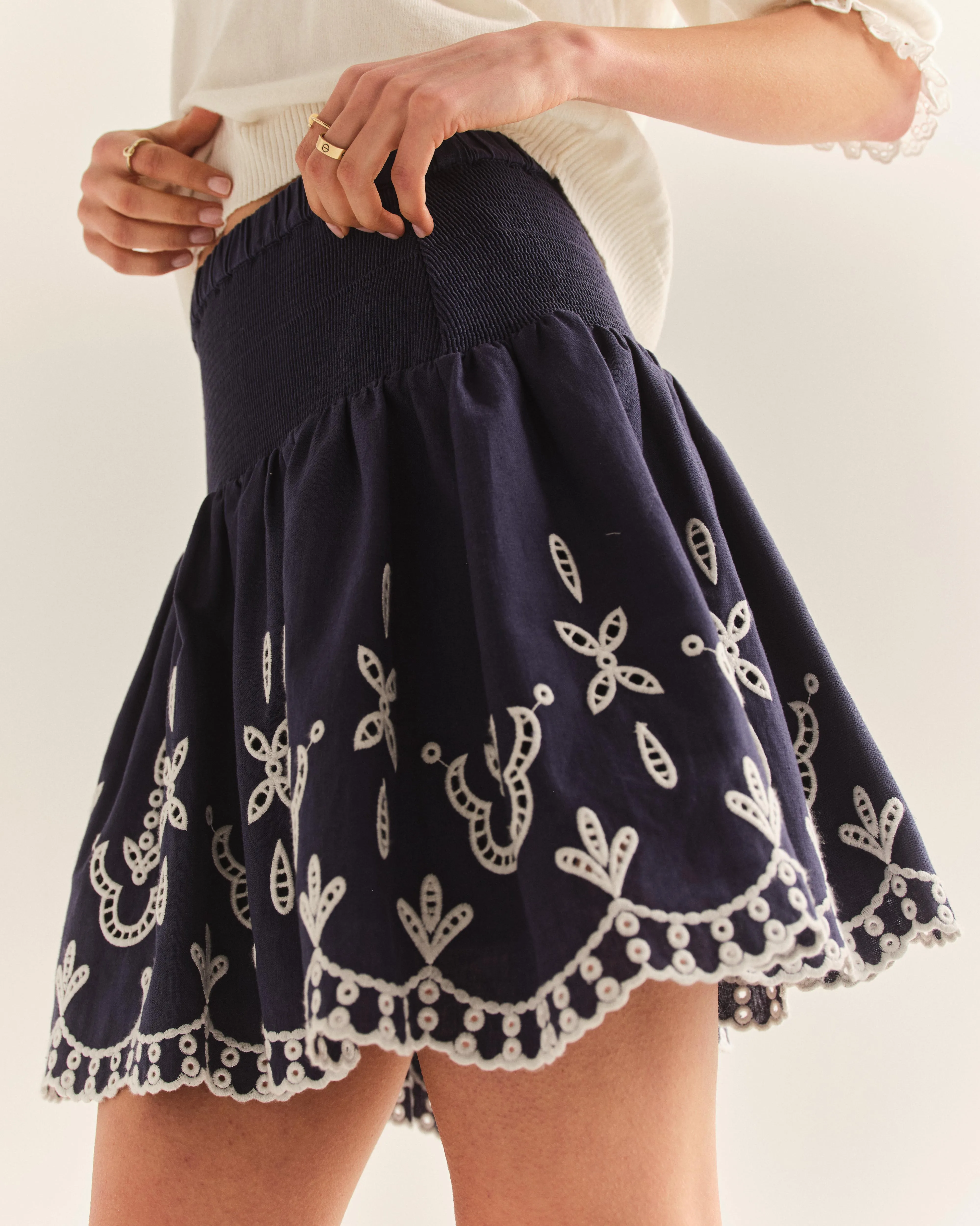 Kylie Mini Skirt-Indigo sold by Cartolina product image thumbnail 3