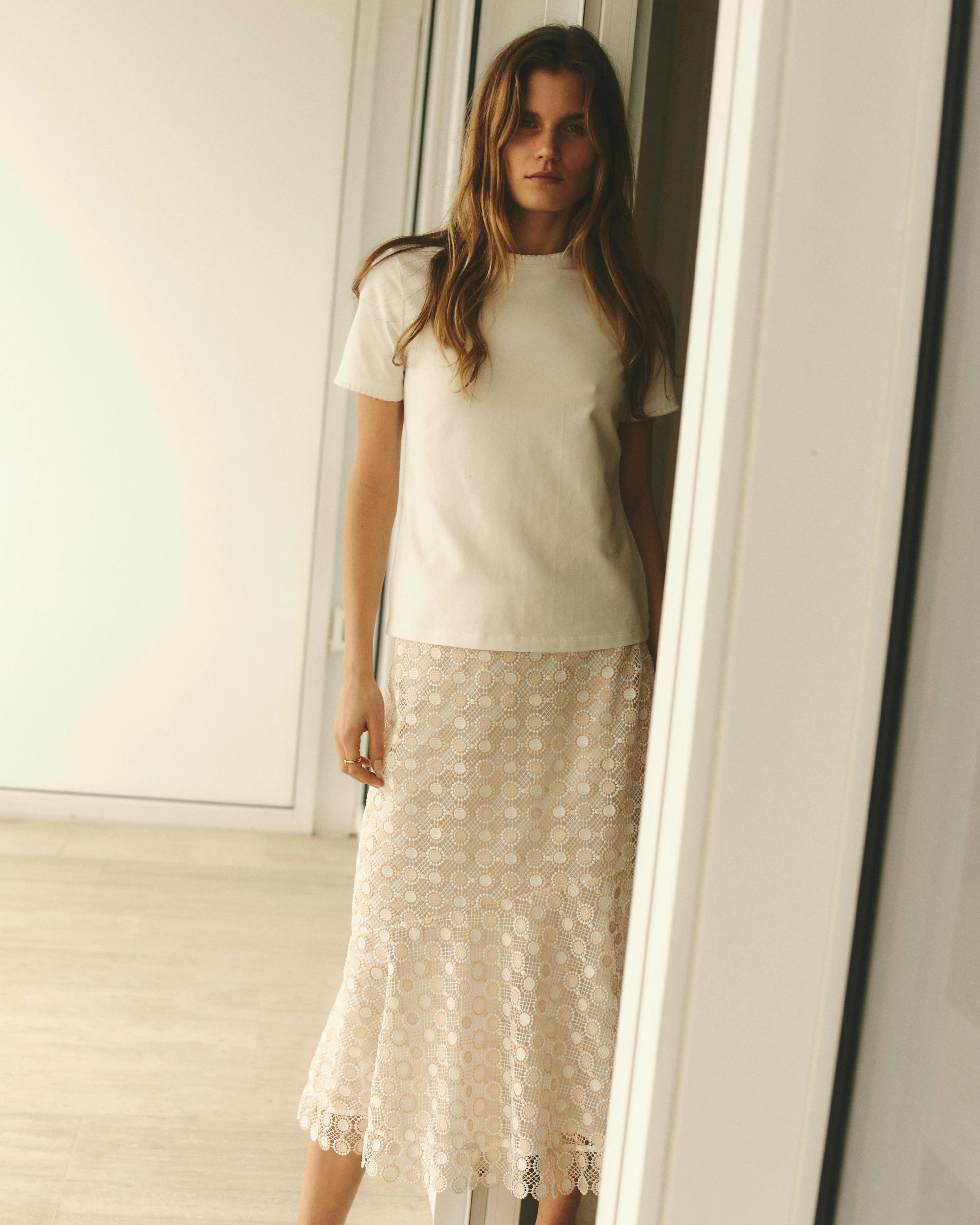 Dylan Crewneck Tee-Optic White sold by Cartolina product image thumbnail 3