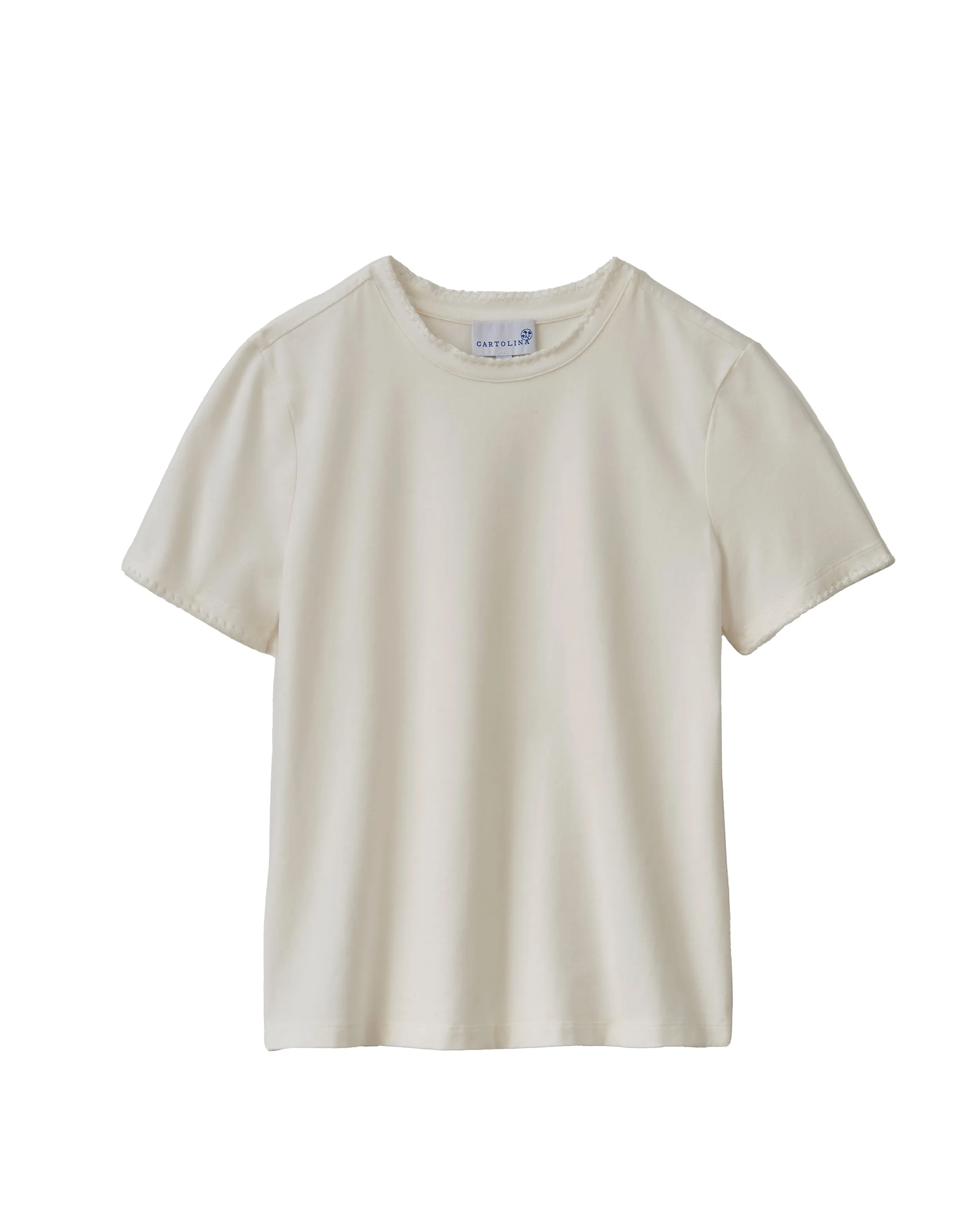 Dylan Crewneck Tee-Optic White sold by Cartolina