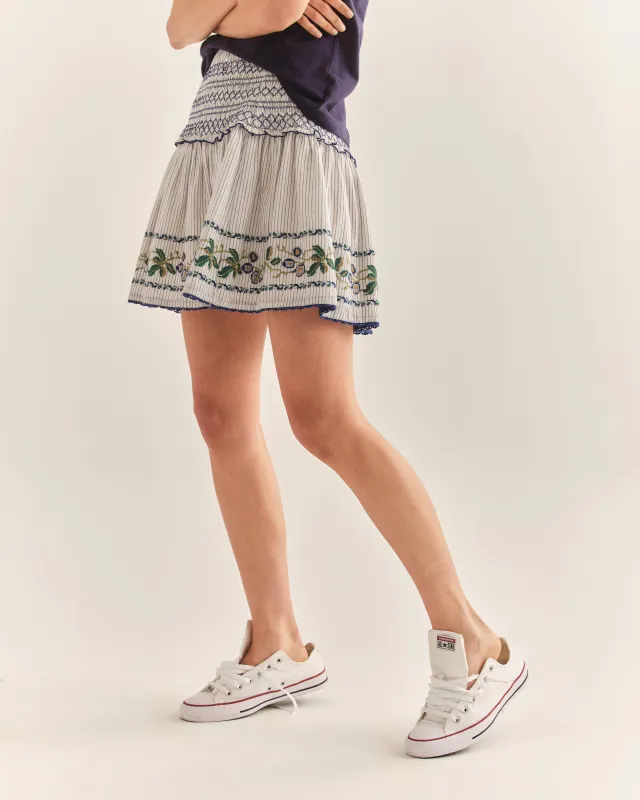 Kylie Mini Skirt-Ivory sold by Cartolina