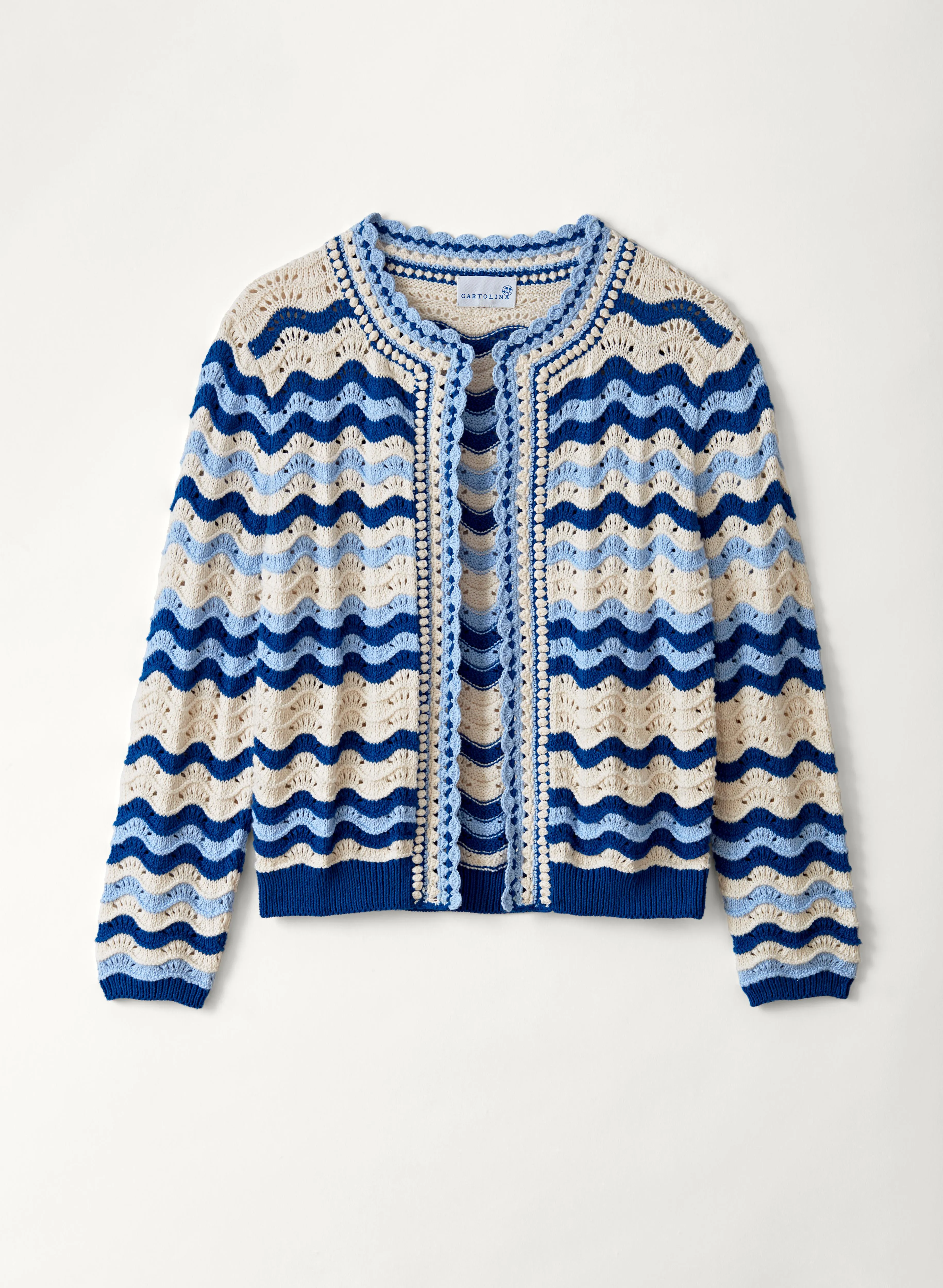 Angelica Cardigan-Indigo Wave sold by Cartolina product image thumbnail 2