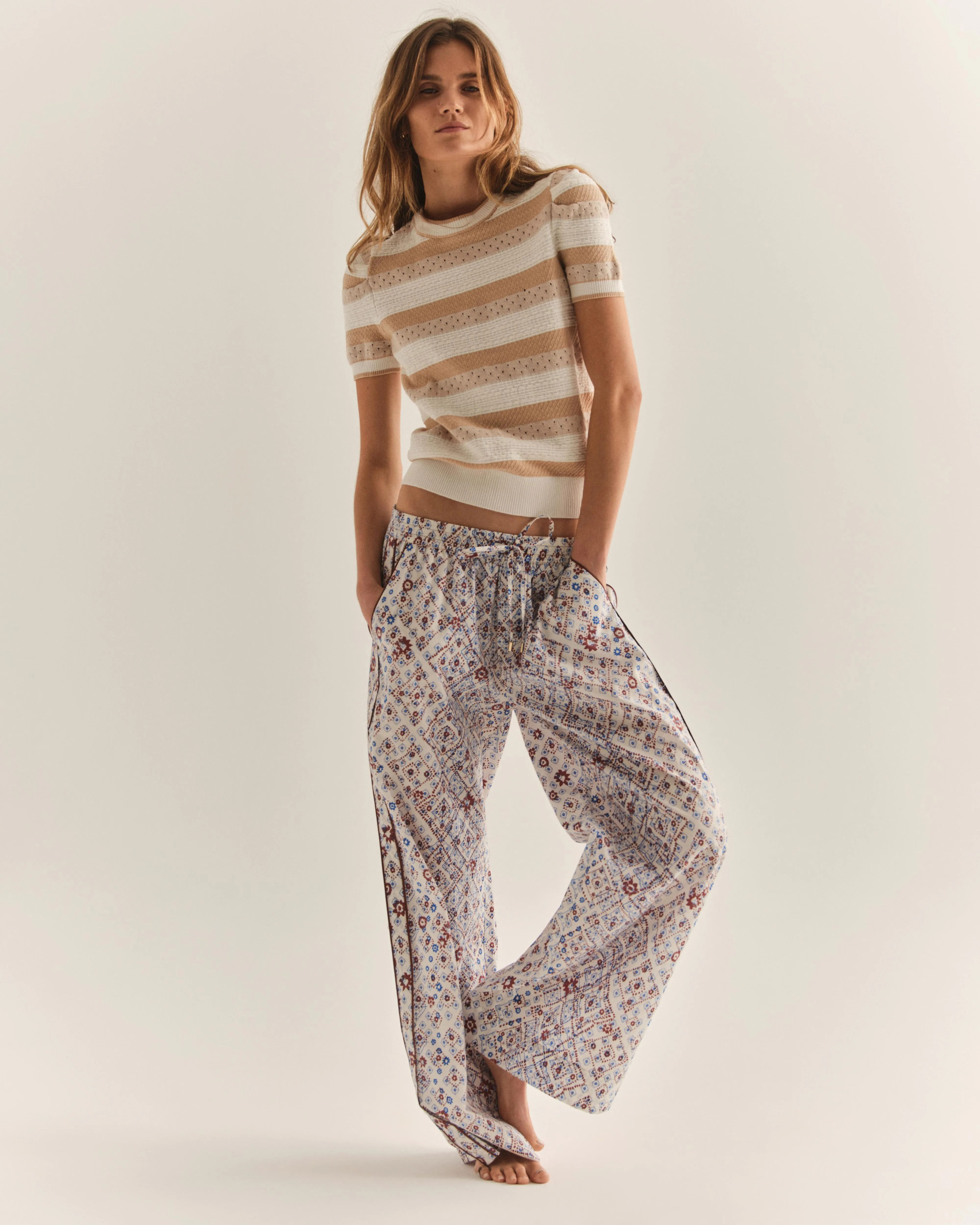 Alexei Top-Sand Stripe sold by Cartolina