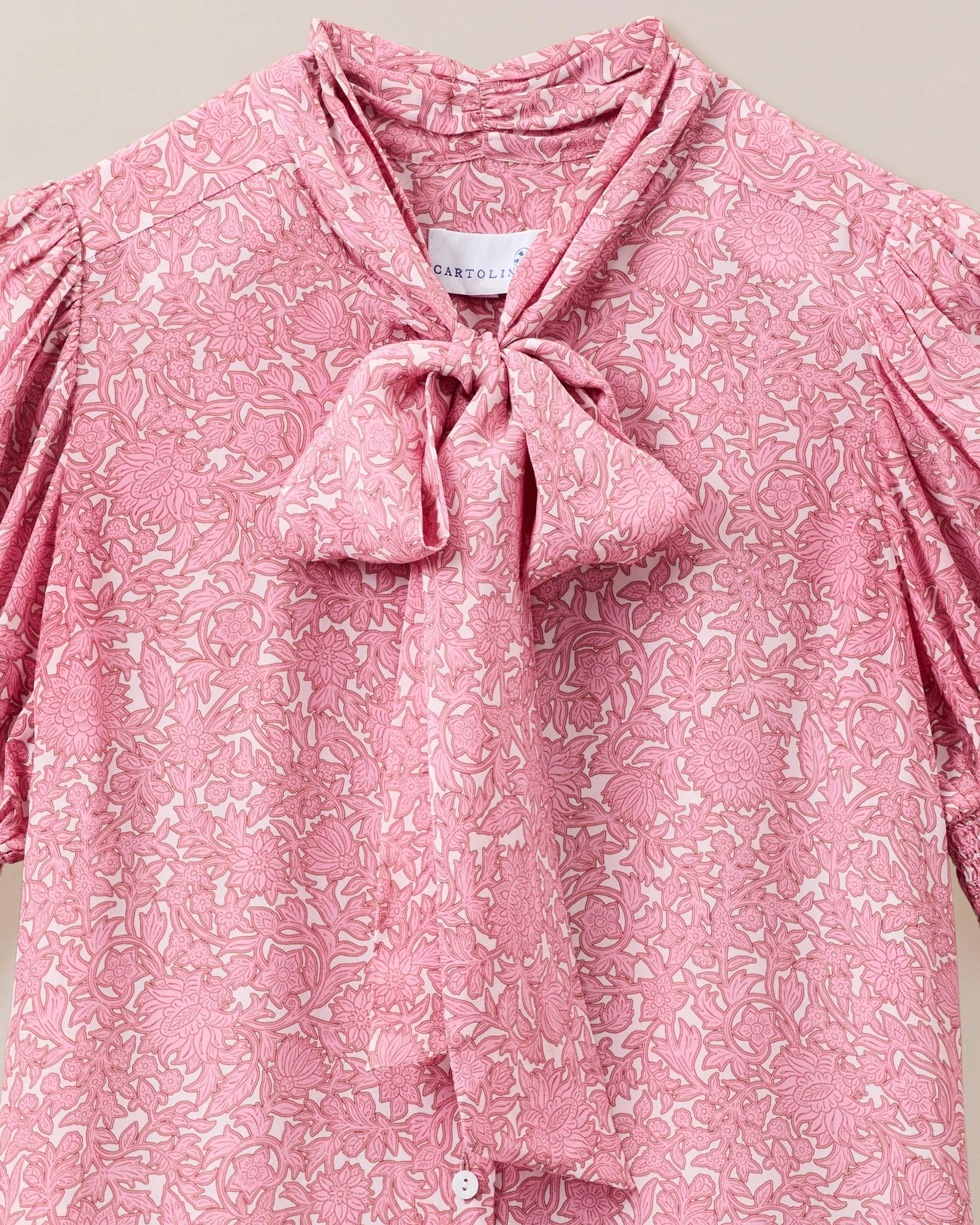 Peggy Top-Boboli Garden Print In Peony Pink sold by Cartolina product image thumbnail 5