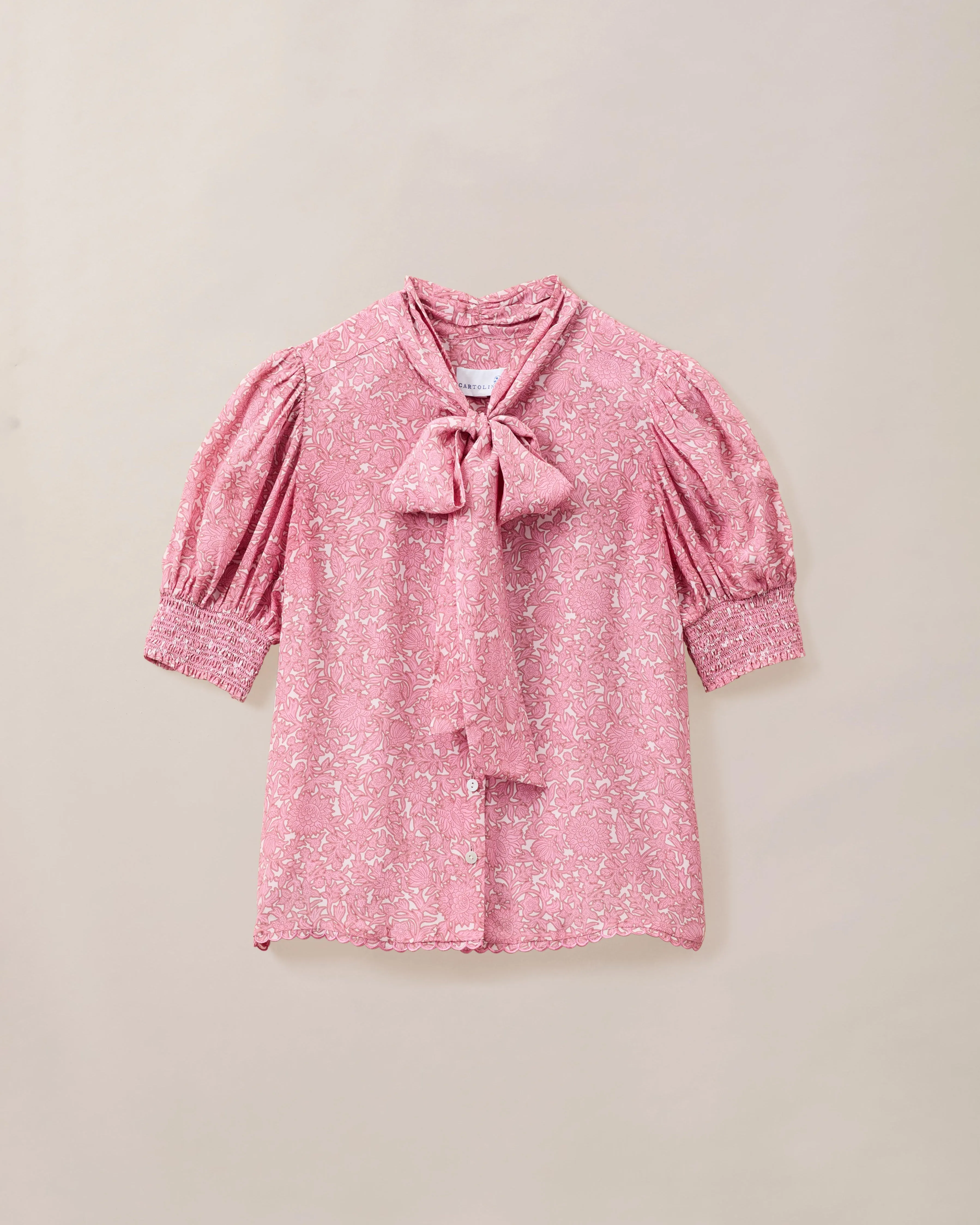 Peggy Top-Boboli Garden Print In Peony Pink sold by Cartolina product image thumbnail 2