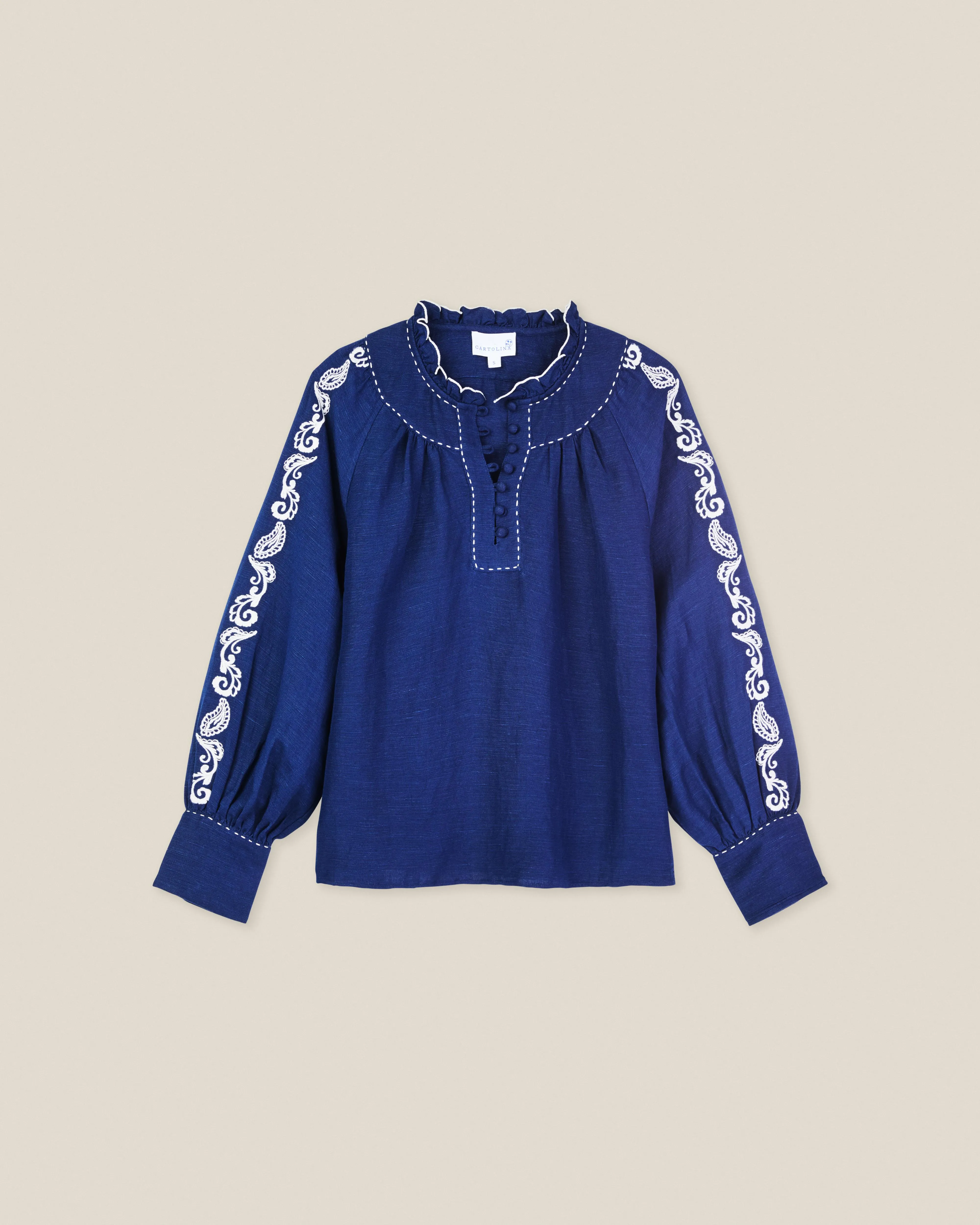 Marisol Ls Top-Navy sold by Cartolina product image thumbnail 2