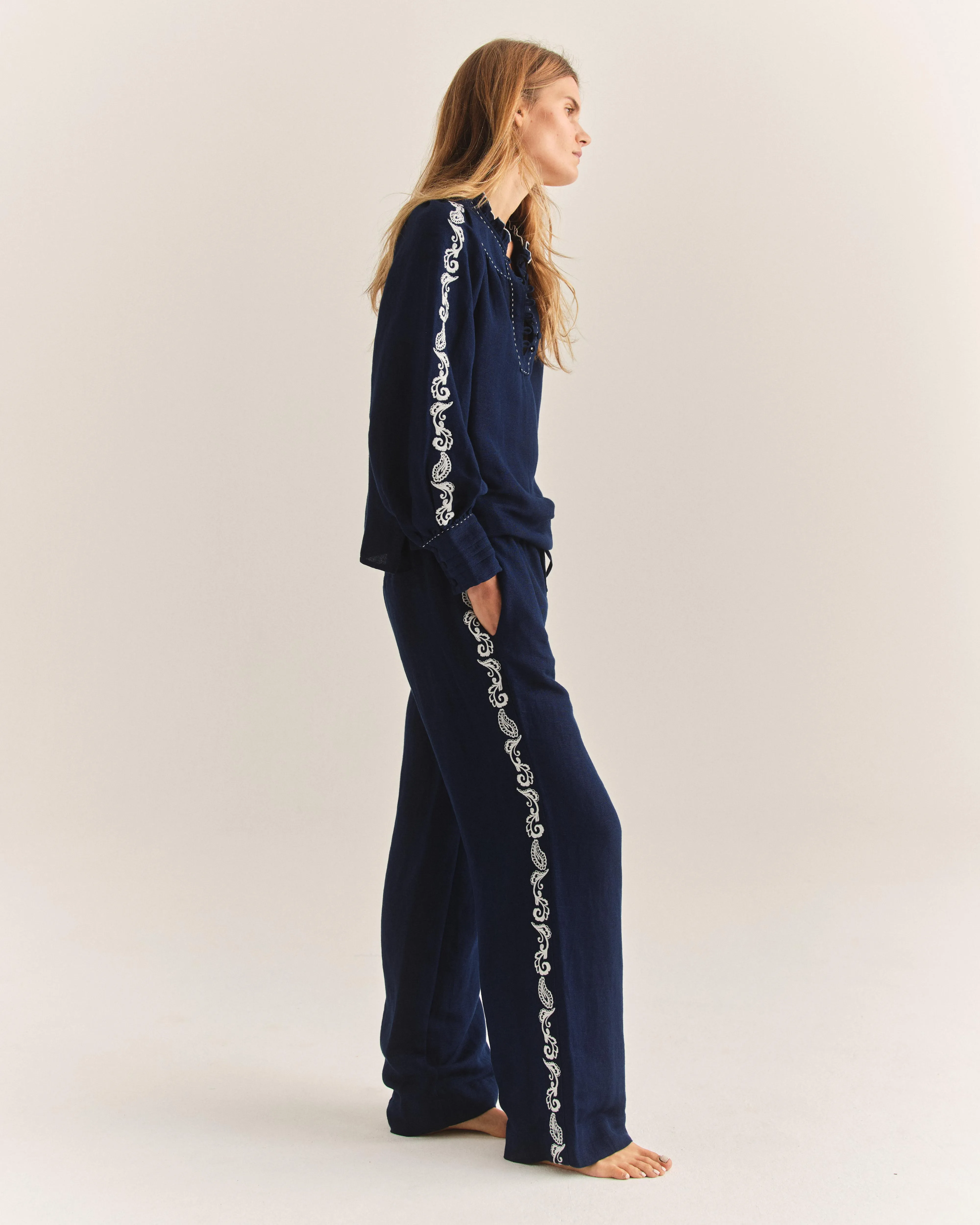 Isla Pant-Navy sold by Cartolina product image thumbnail 3
