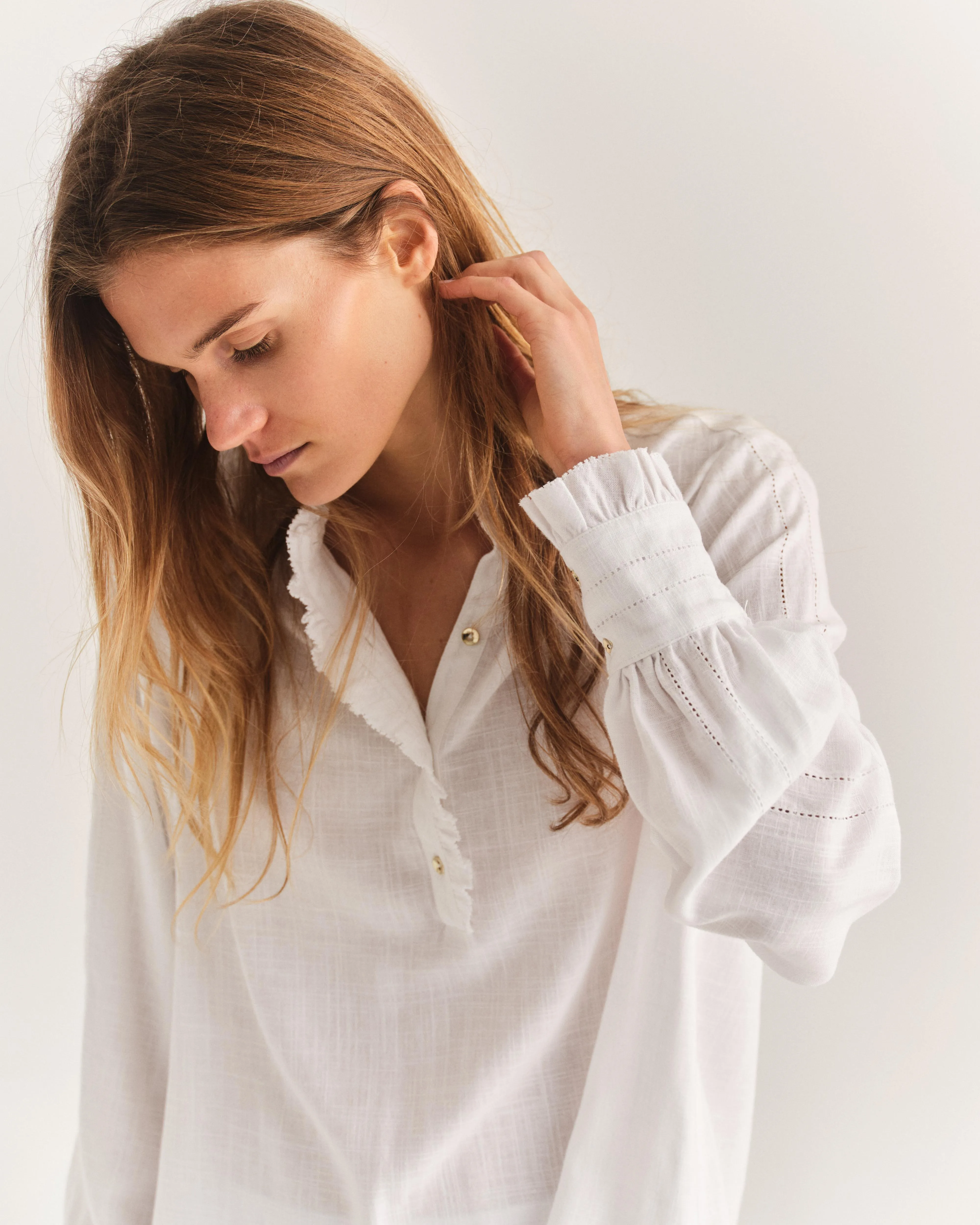 Mara Blouse-White sold by Cartolina