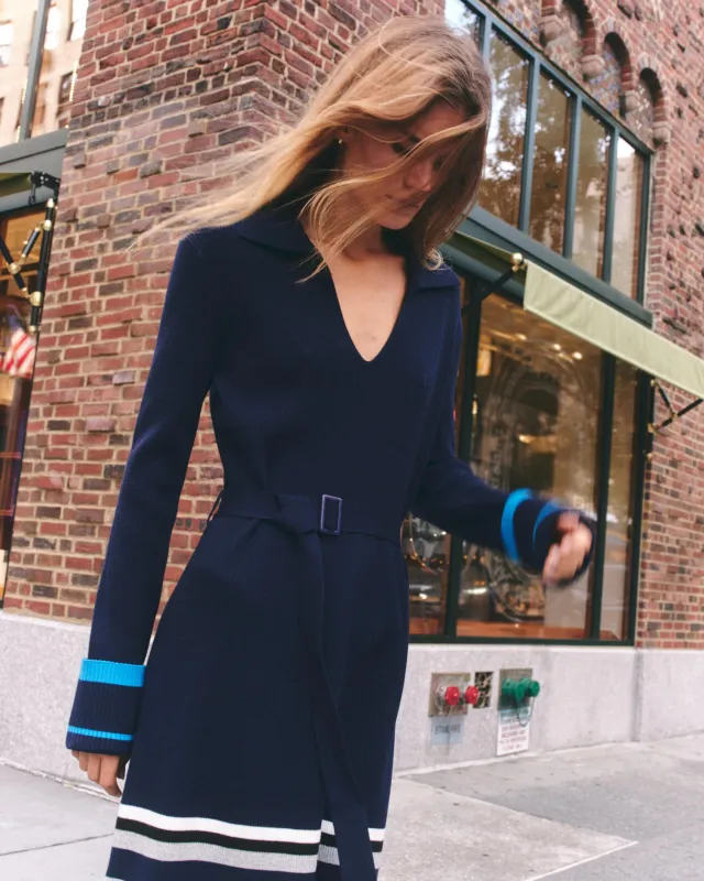 Kelley Midi Dress-Navy sold by Cartolina