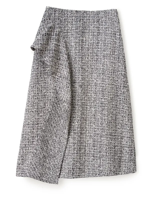 Juniper Midi Skirt-Mulitcolor Tweed sold by Cartolina