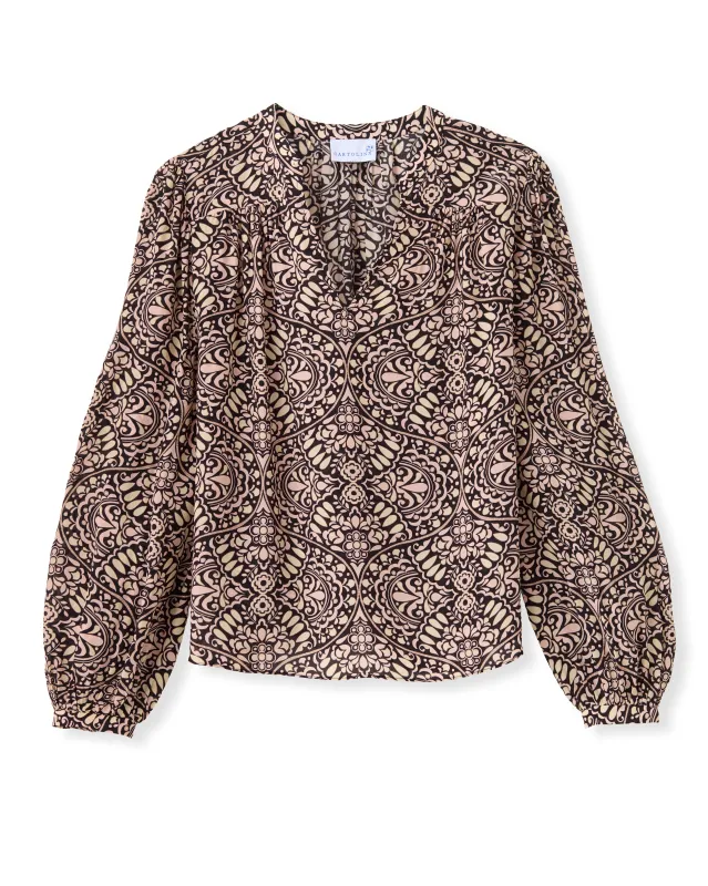 SP26 Agnes Top-Flor Medallion Cottage Rose sold by Cartolina