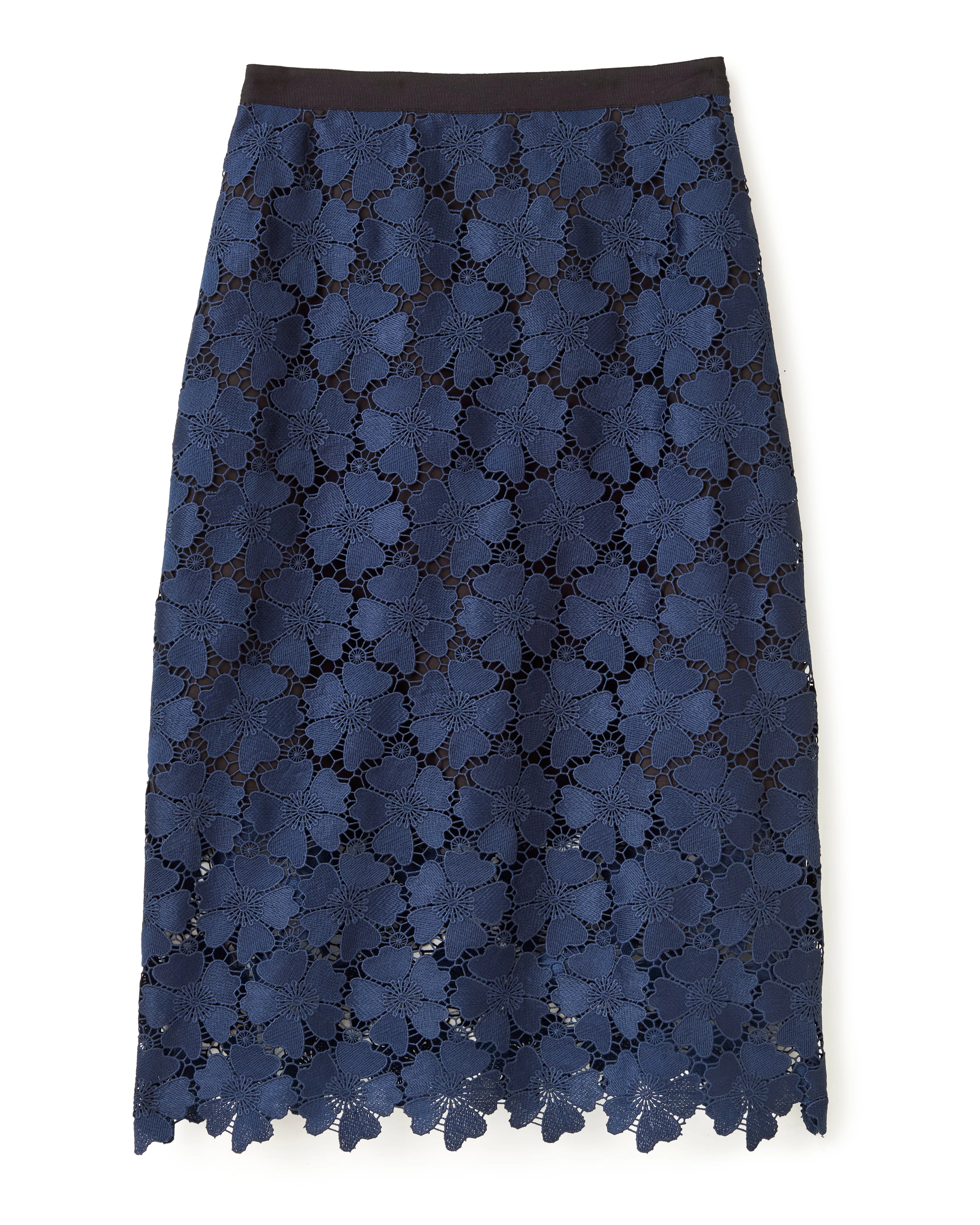 SP26 Mulberry Midi Skirt-Midnight Blue sold by Cartolina