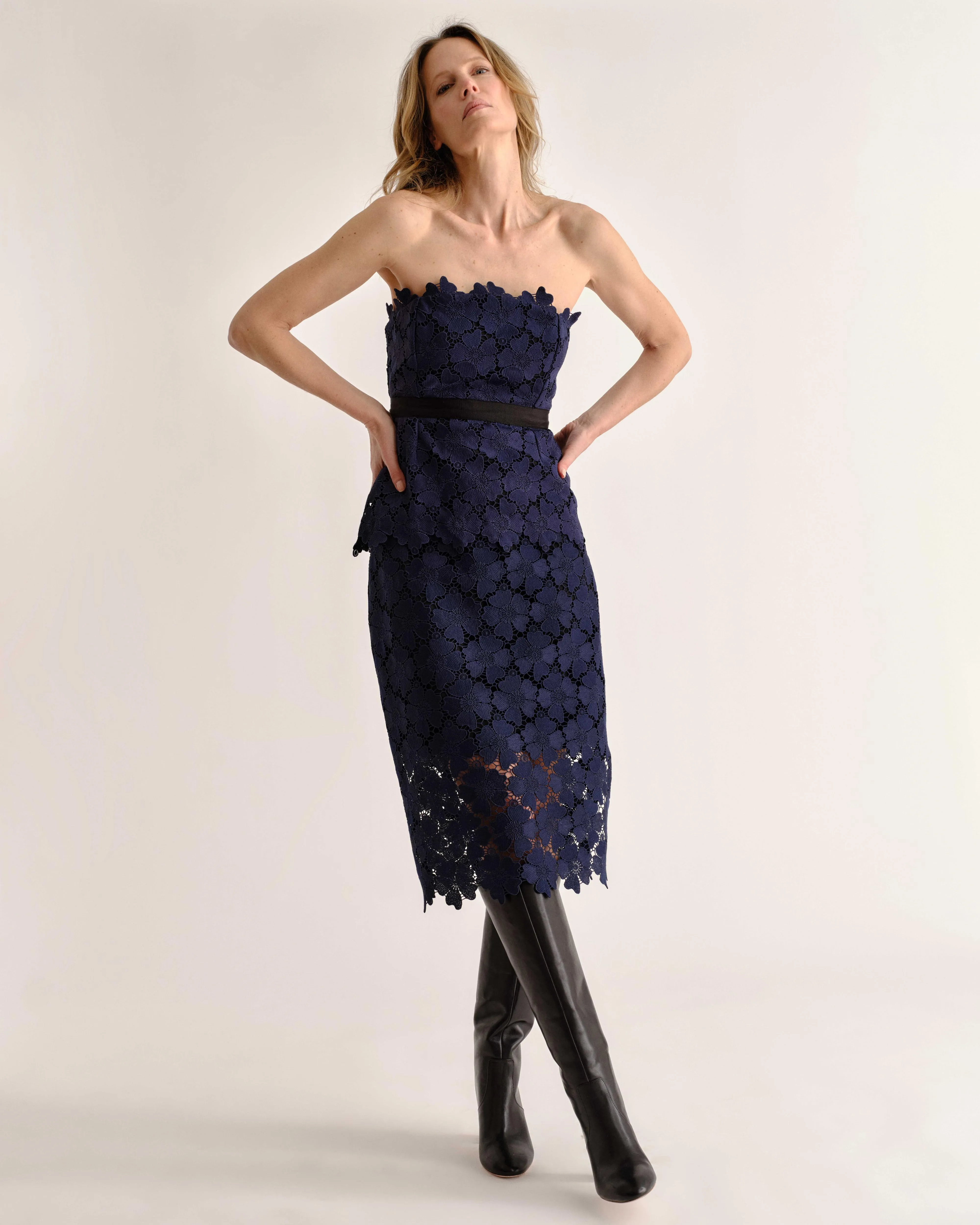 SP26 Mulberry Midi Skirt-Midnight Blue sold by Cartolina product image thumbnail 2