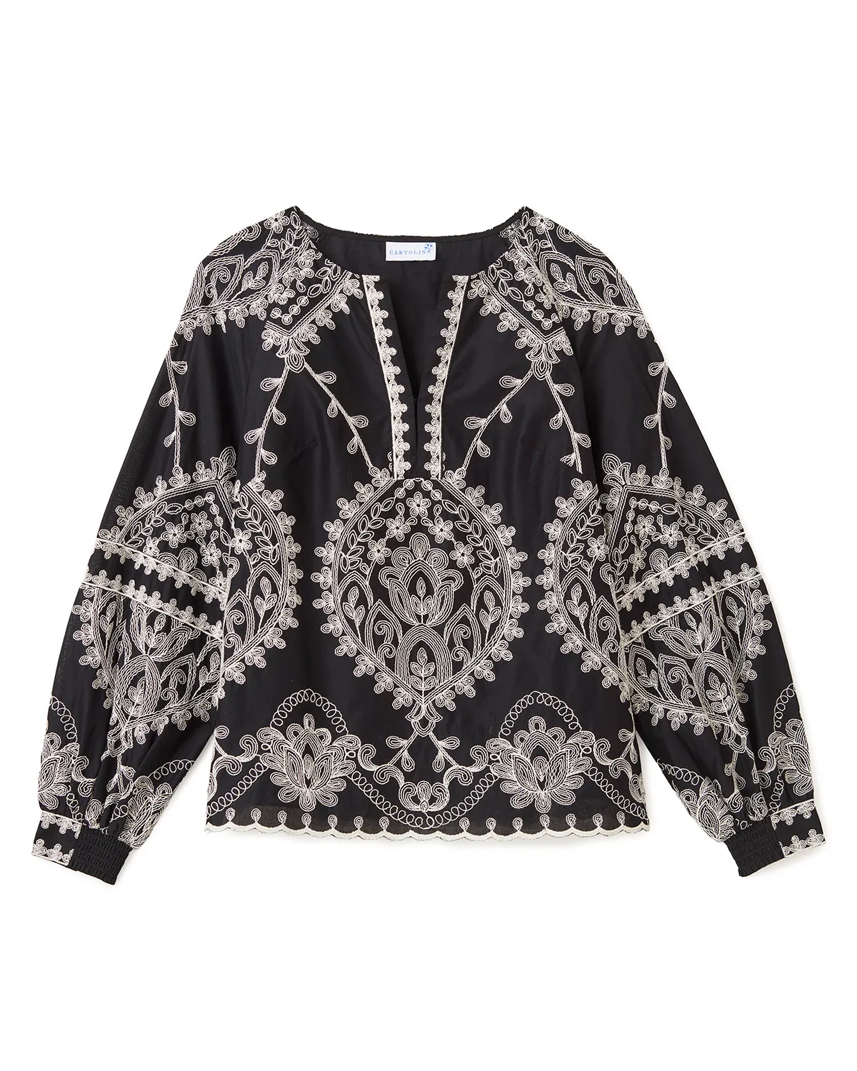 SP26 Ynez Top-Noir sold by Cartolina