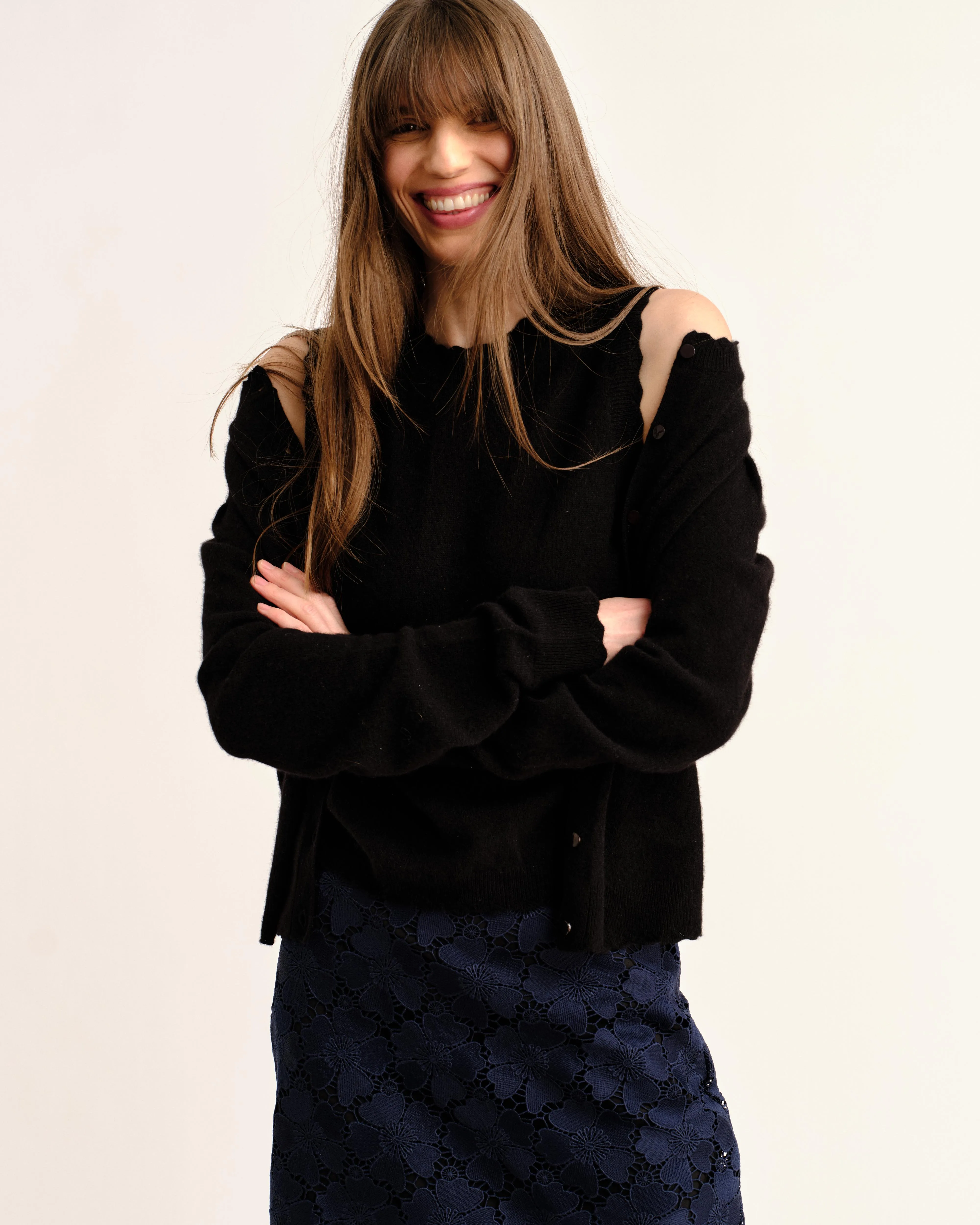 SP26 Lucy Ls Sweater-Noir sold by Cartolina product image thumbnail 3