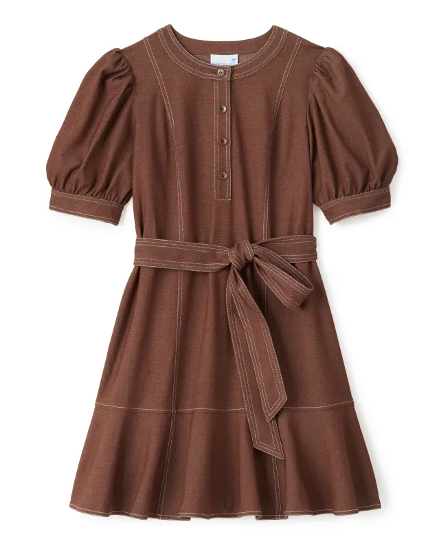 Bonnie Mini Dress-Mocha sold by Cartolina
