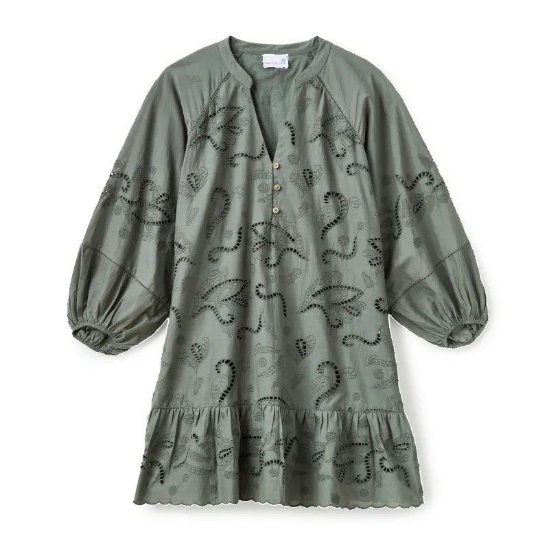 SP26 Selwin Mini Dress-Moss made by Cartolina