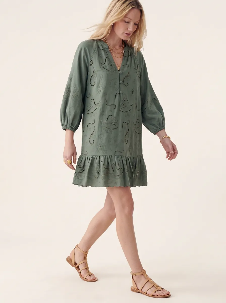 SP26 Selwin Mini Dress-Moss sold by Cartolina product image thumbnail 3